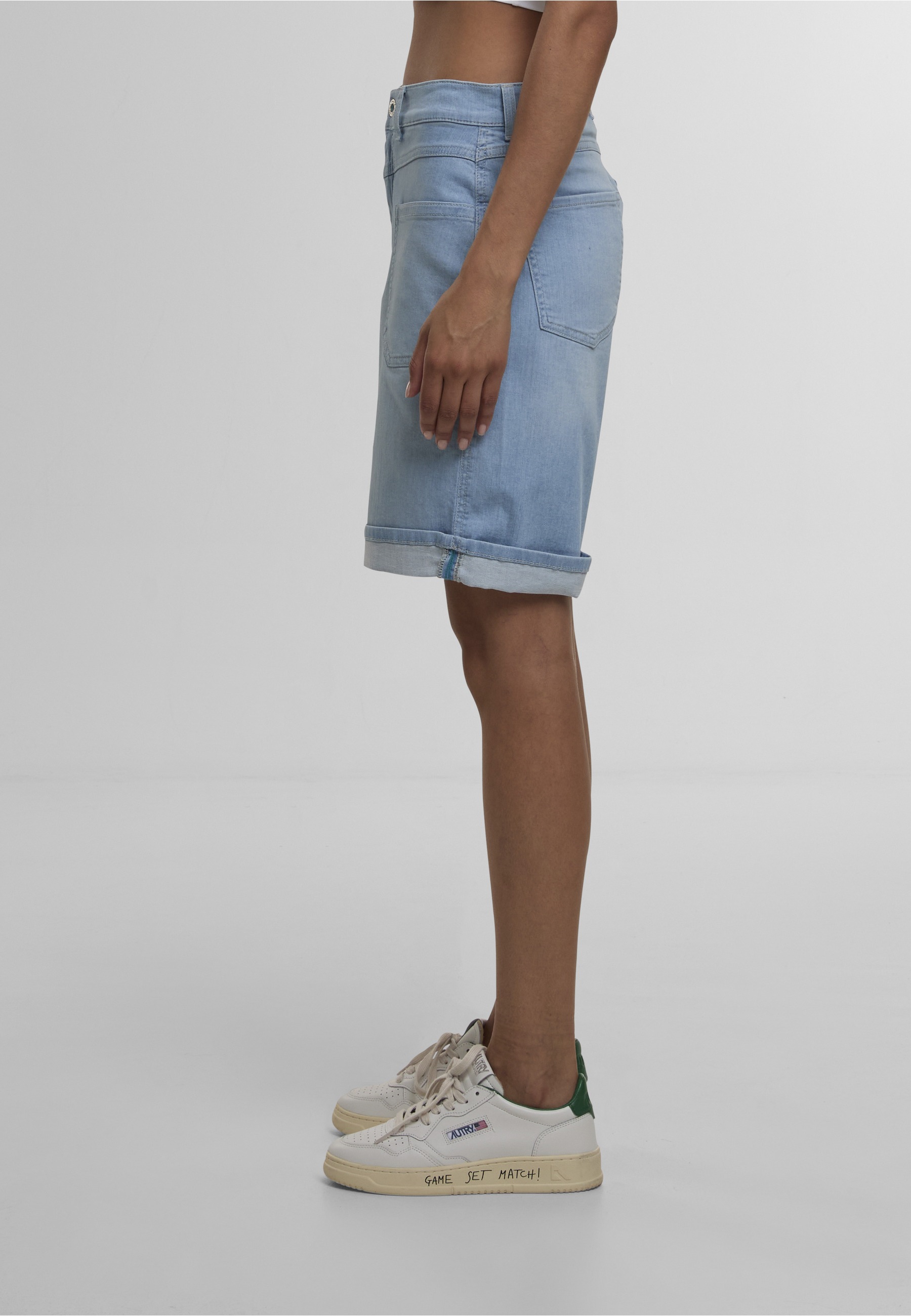 Thumbnail - AENGELS Bequeme Jeans "AENGELS Wide Leg Short Modern Authentic light denim"