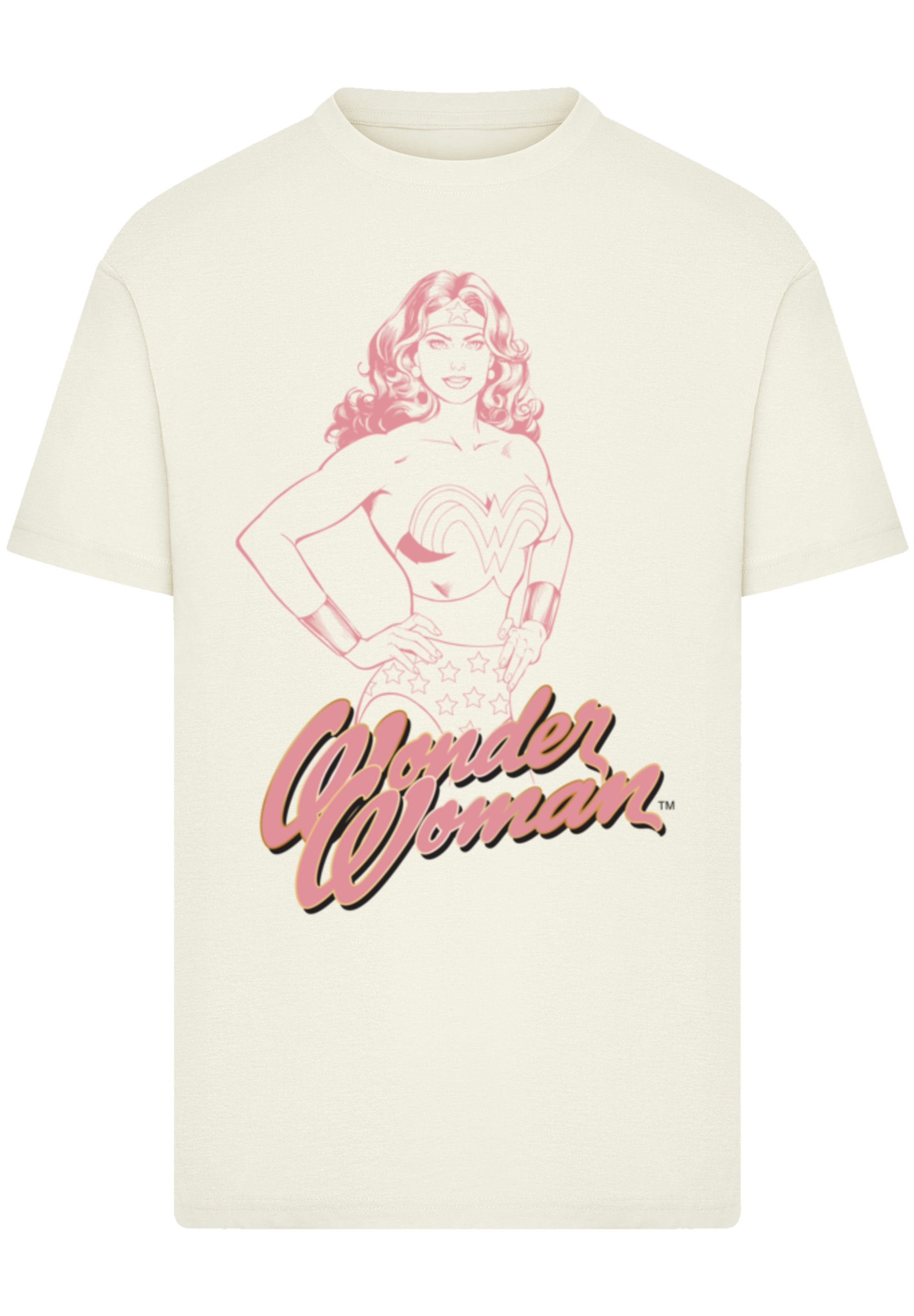 F4NT4STIC T-Shirt "Wonder Woman Pink Outline" Premium Qualität günstig online kaufen