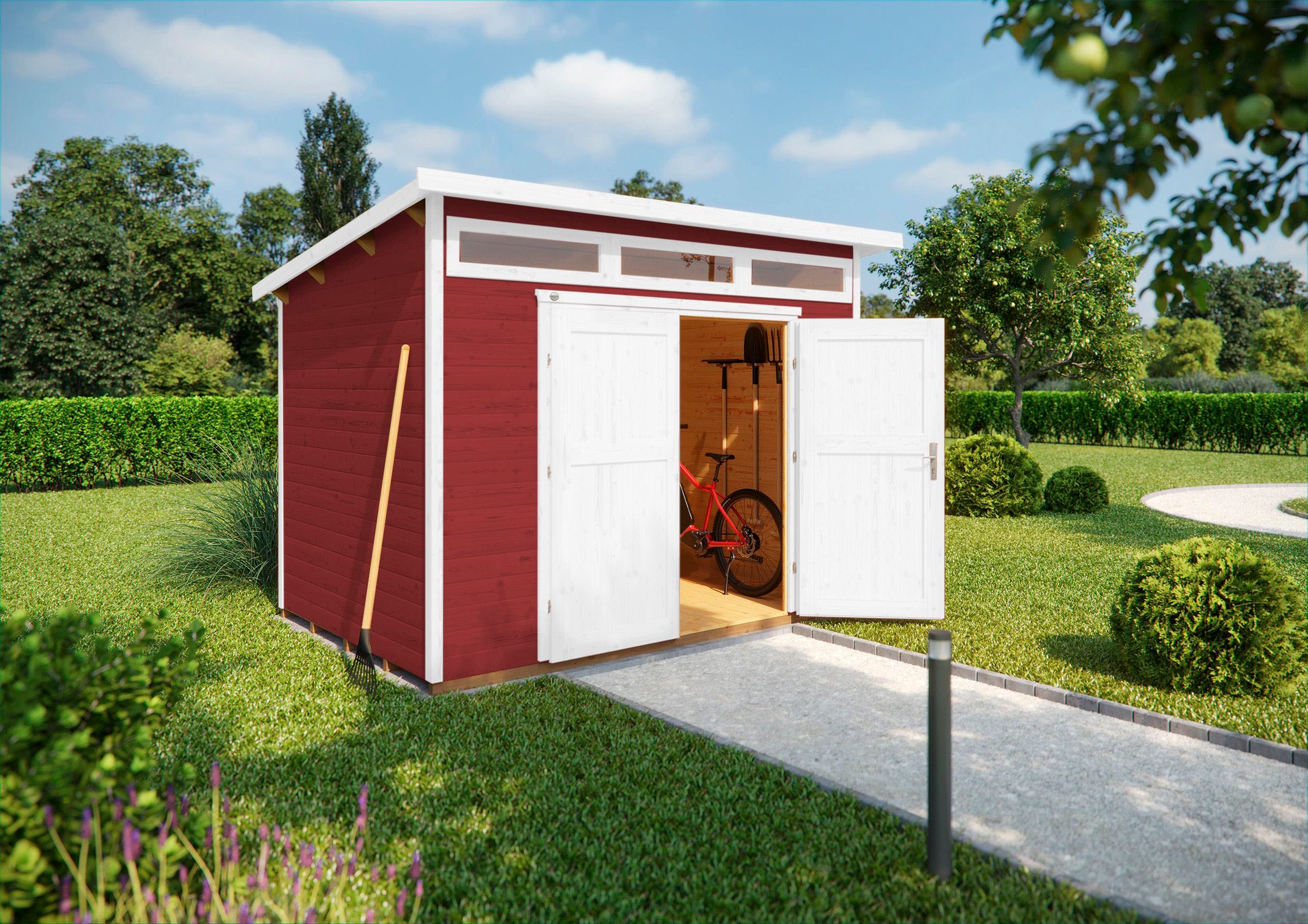 weka Gartenhaus »264 Gr. 3, 21 mm, schwedenrot«