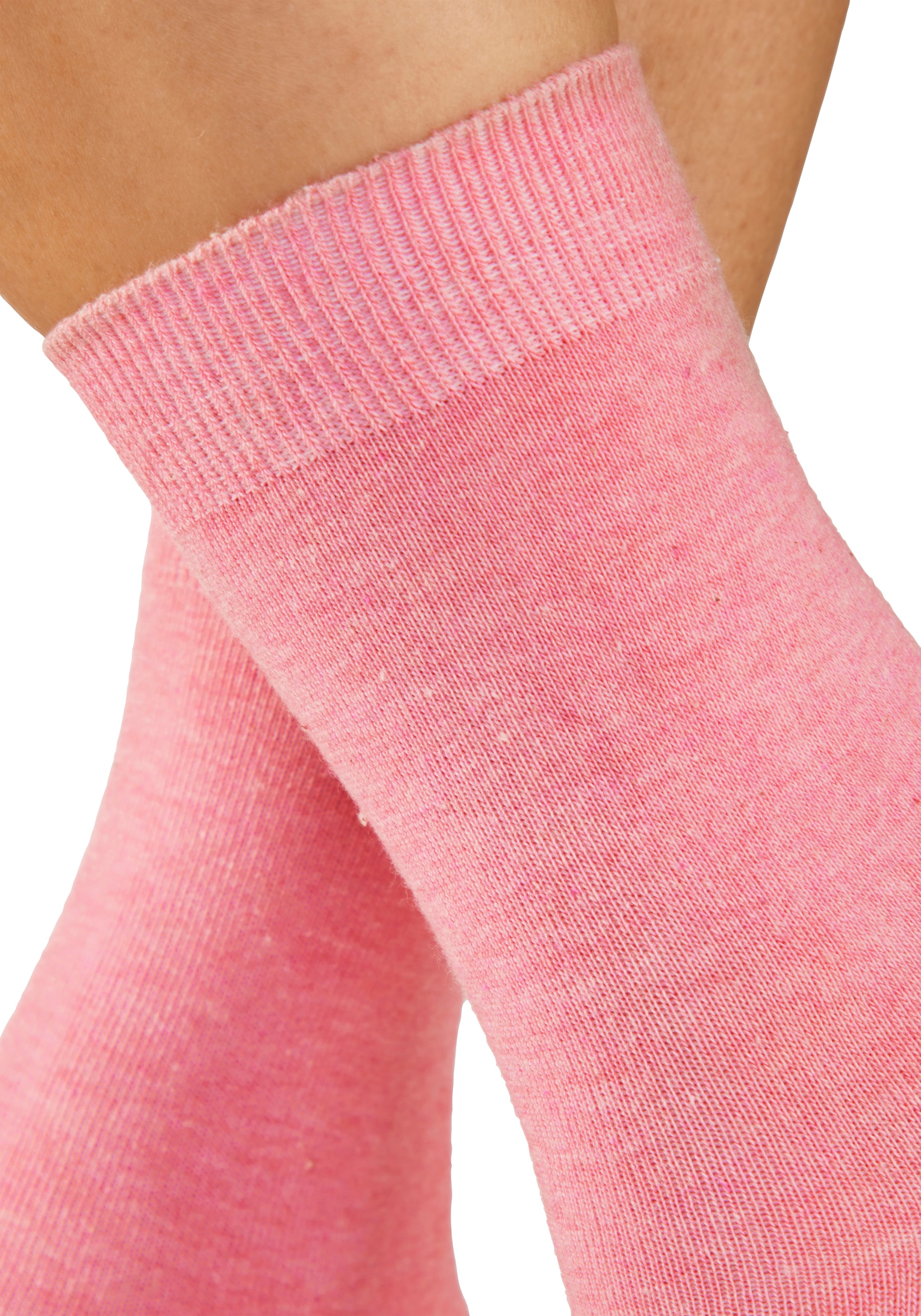 H.I.S Basicsocken »Damensocken, frische melierte Farben; casual« Packung, 20 Paar tlg. Alltagssocken in der Großpackung