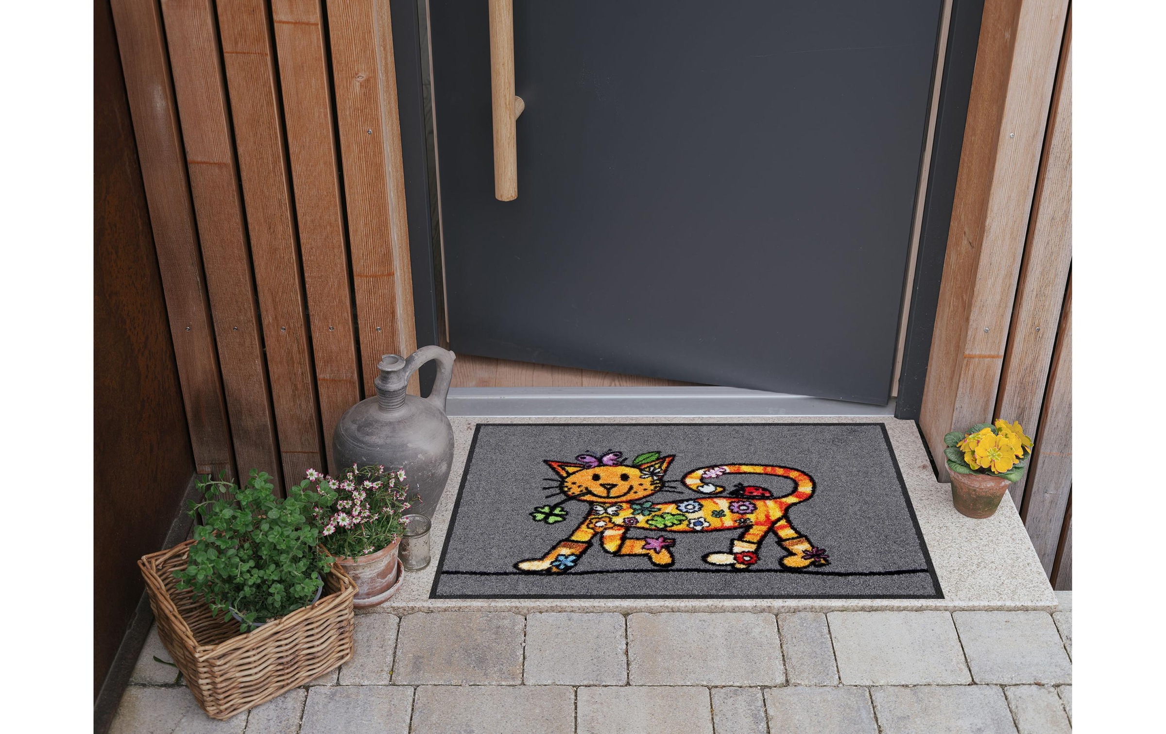 Salonloewe Fußmatte »Funky Cat 50 cm x 75 cm«