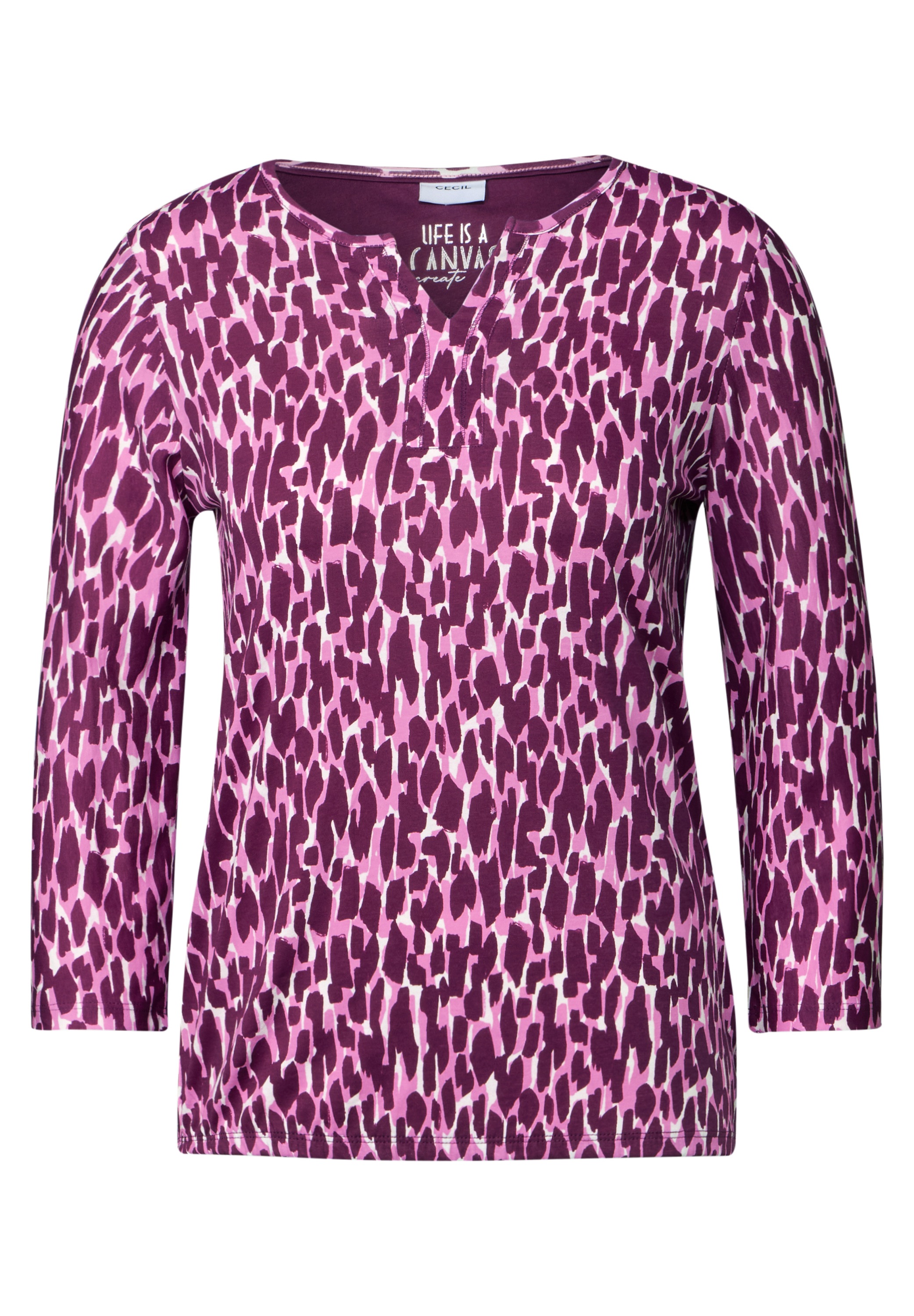 Cecil 3/4-Arm-Shirt, aus reiner Baumwolle