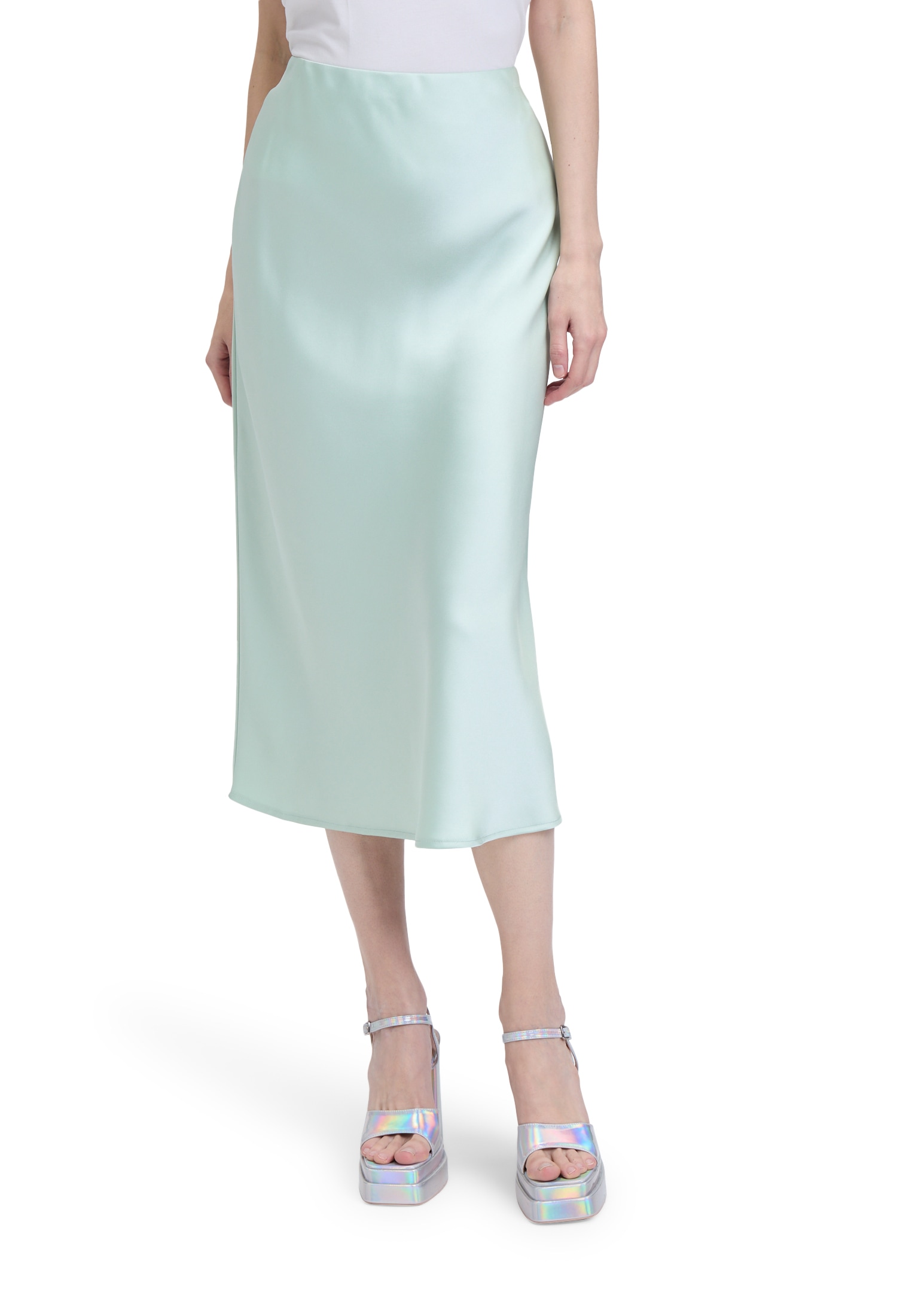 Cartoon Maxirock "Damen Satinrock unifarben" Form günstig online kaufen