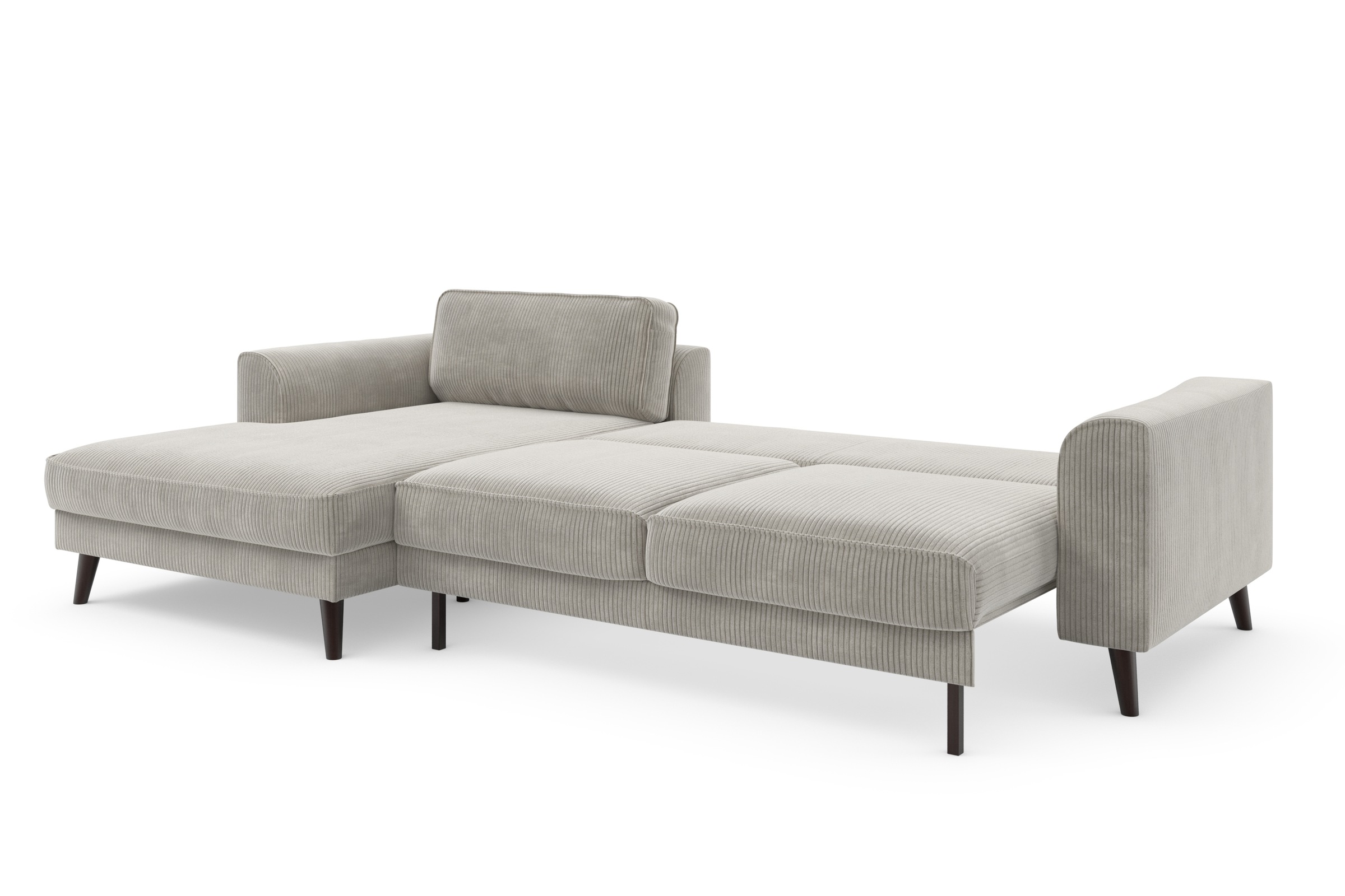 TRENDMANUFAKTUR Ecksofa »Lumber Jack, elegantes Designsofa, zeitlos modern, hoher Sitzkomfort«, wahlweise mit Bettfunktion u. Bettkasten, L-Form