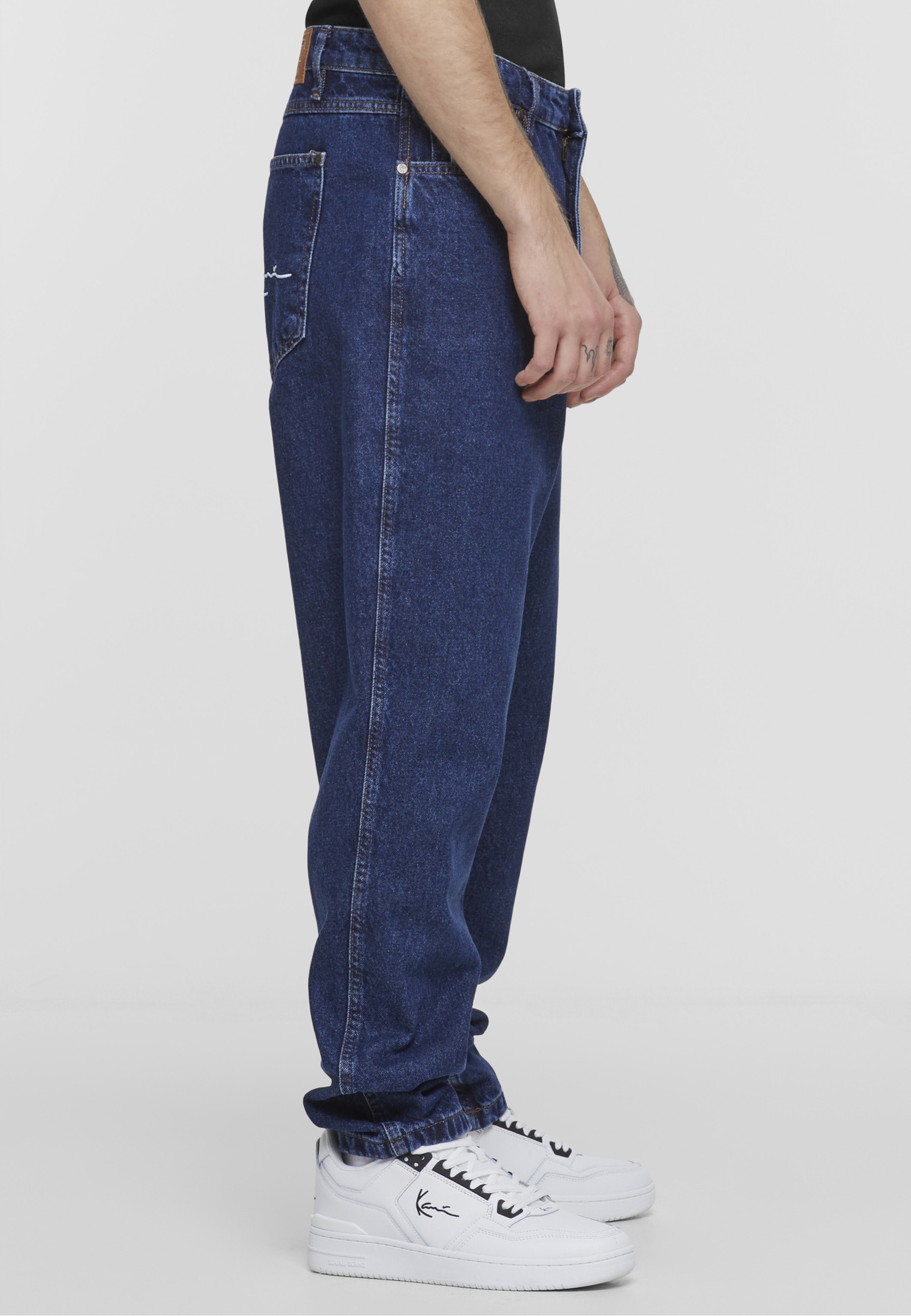 Karl Kani Bequeme Jeans »Karl Kani Herren KK Small Signature Tapered Five Pocket Denim«