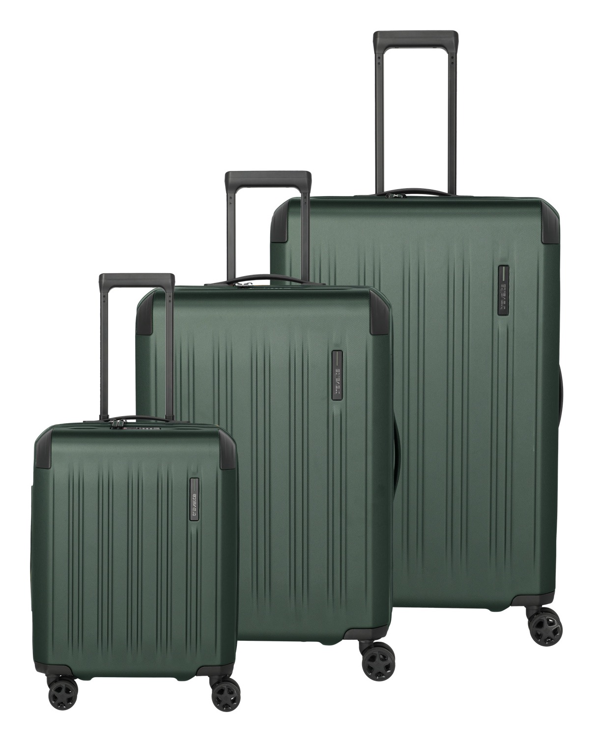 travelite Trolleyset "DYNAMIIC 3-teilig Hartschale" ABS-Hartschale und Volumenerweiterung
