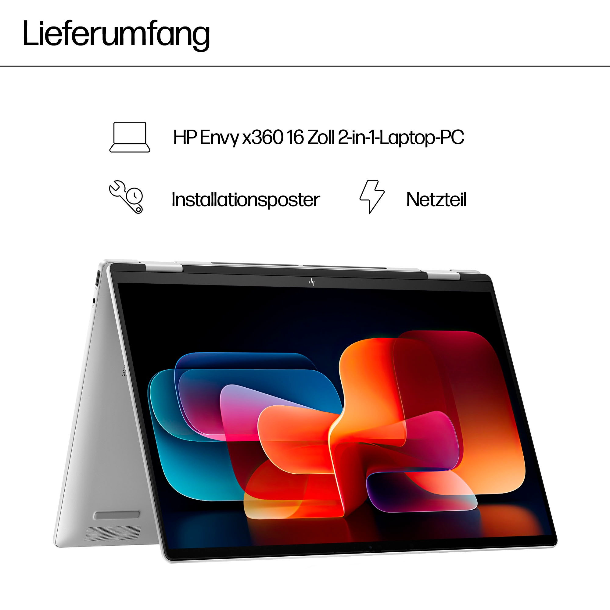 HP Convertible Notebook »16-ac0078ng«, 40,6 cm, / 16 Zoll, Intel, Core Ultra 7, Intel Graphics, 1000 GB SSD