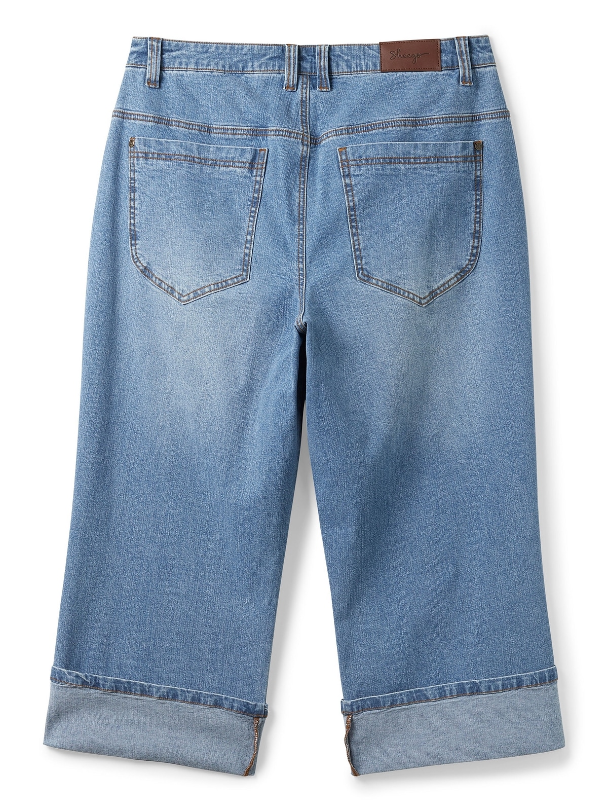 Sheego 3/4-Jeans »Große Größen«, mit weiter Beinform im Dad-Stil
