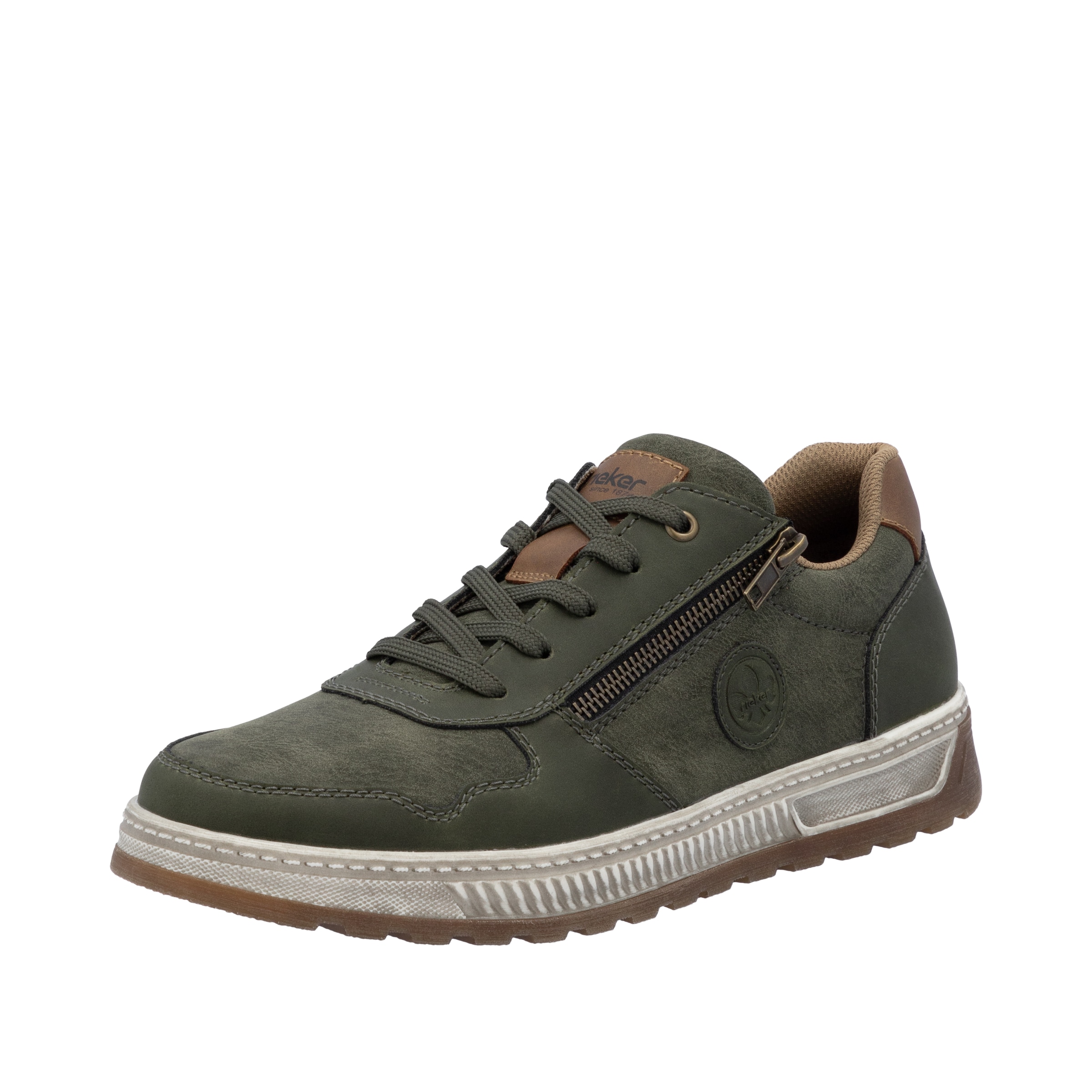 Rieker Sneaker, Freizeitschuh, Halbschuh, Schnürschuh mit Kontrastbesatz günstig online kaufen