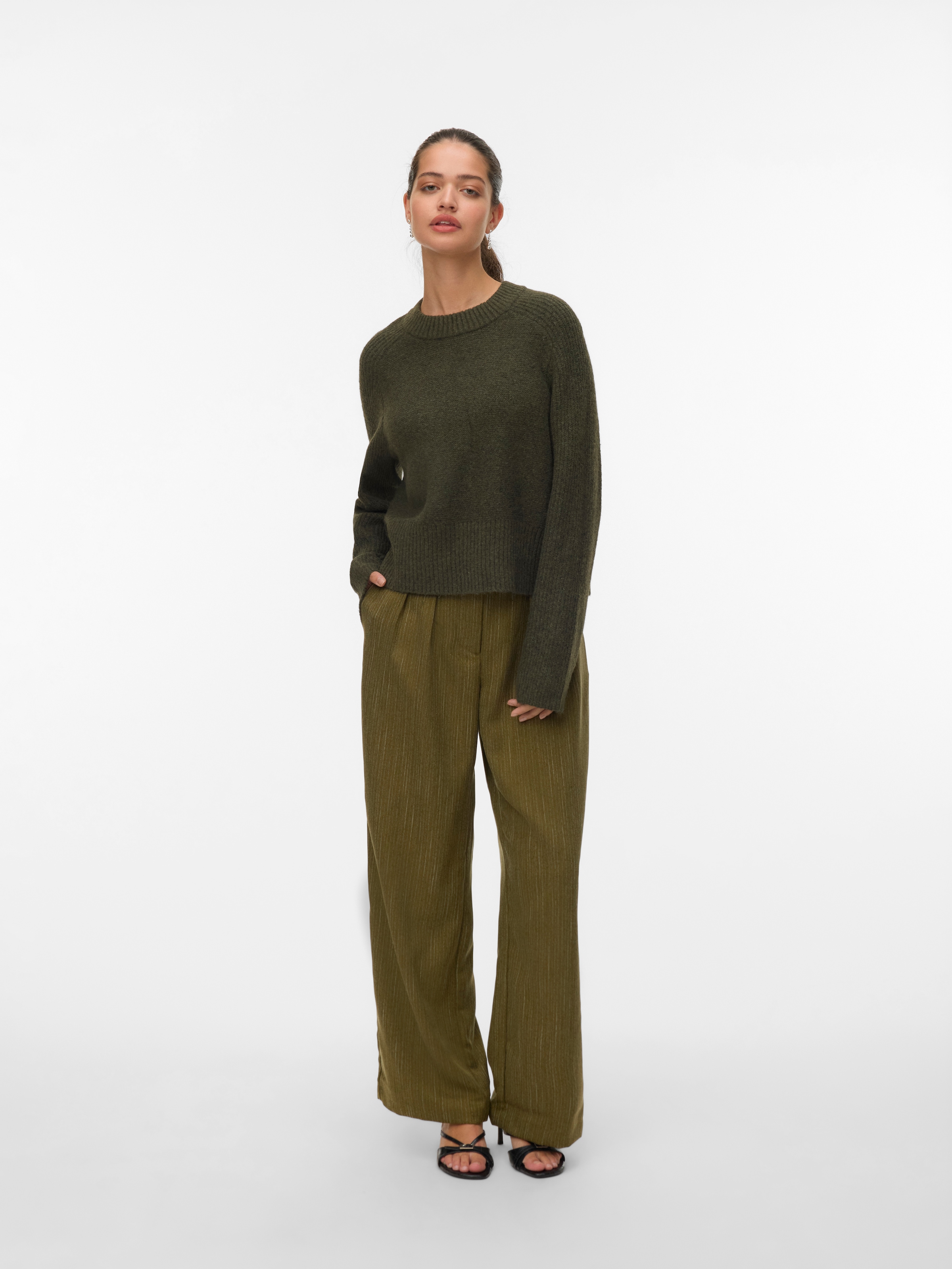 Vero Moda Strickpullover »VMBANG LS O-NECK PULLOVER BOO«
