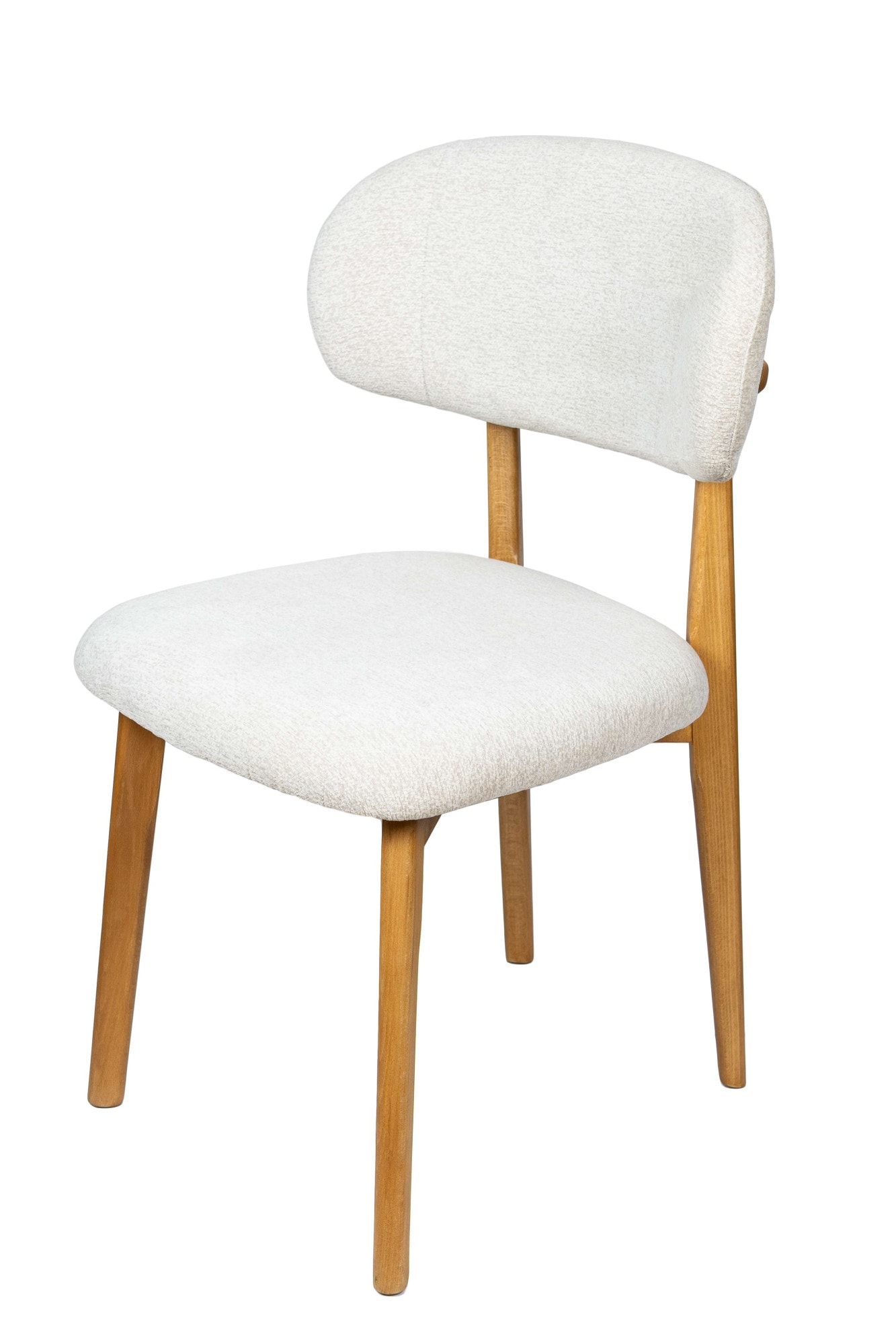 Home affaire Esszimmerstuhl »Nomo Polsterstuhl, Küchenstuhl, 4-Fußstuhl« () 2 Stk.Chenille, Massivholzbeine, Retro