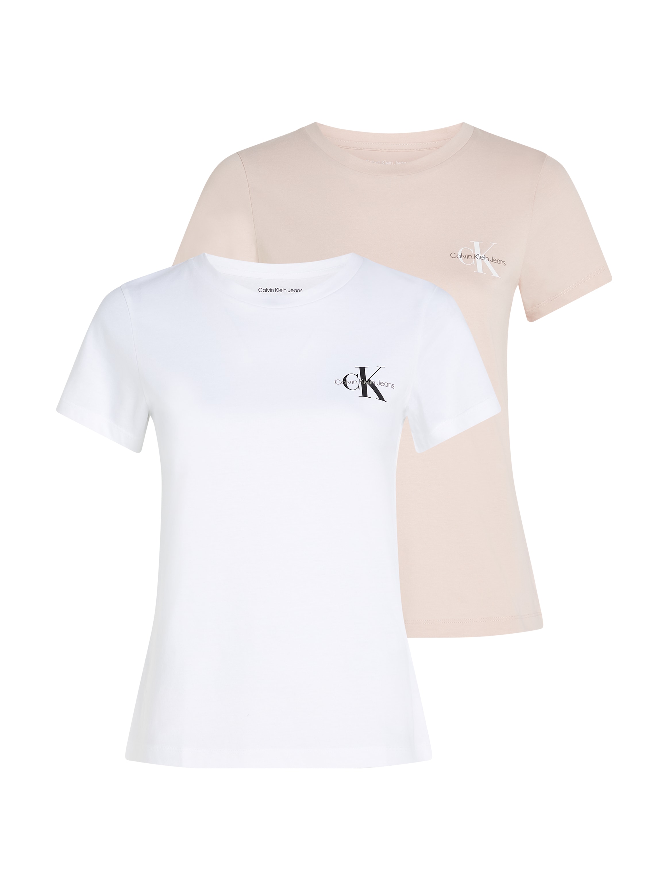 Calvin Klein Jeans Rundhalsshirt "2-PACK MONOLOGO SLIM TEE", mit Calvin Kle günstig online kaufen