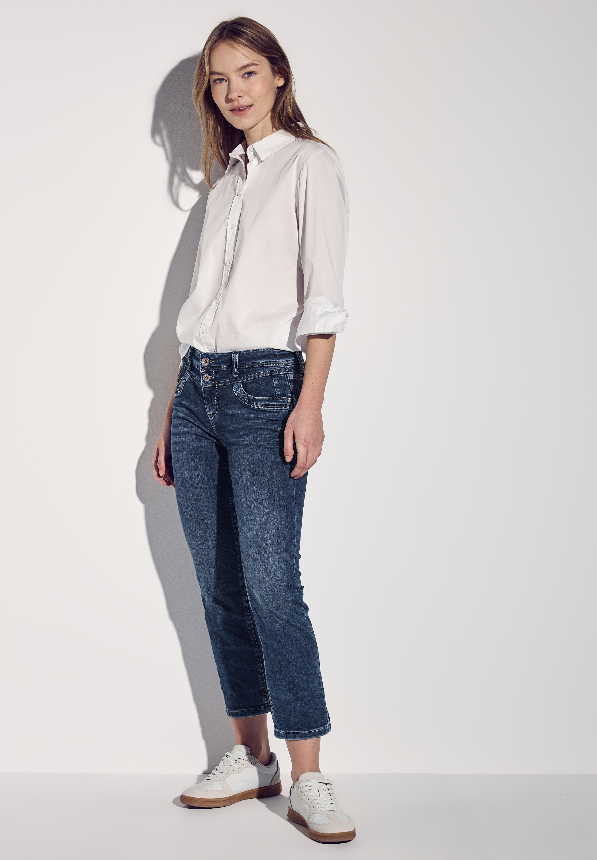 STREET ONE Comfort-fit-Jeans, softer Materialmix