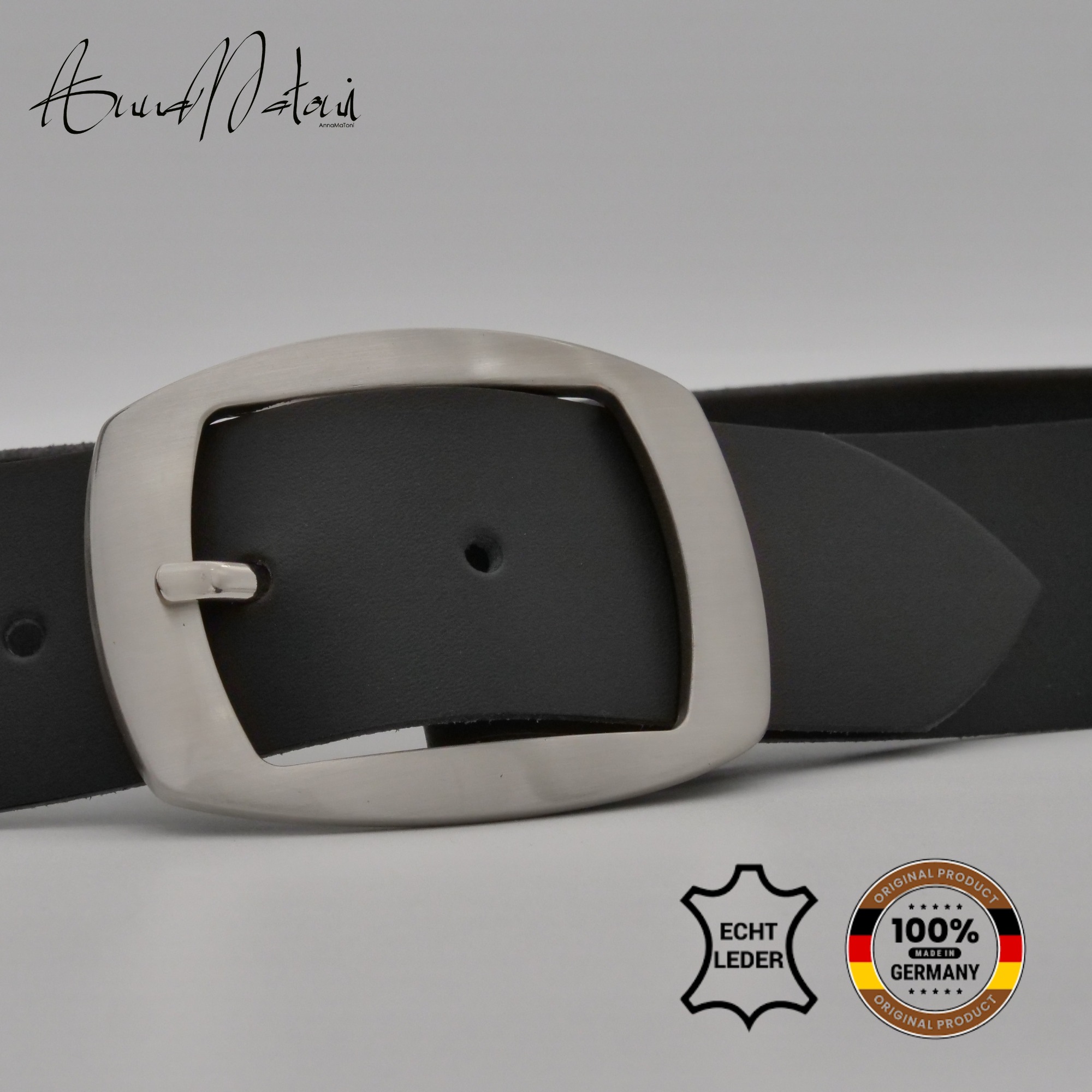 AnnaMatoni Ledergürtel "AnnaMatoni Damen Ledergürtel Basic Gürtel 3cm breit günstig online kaufen