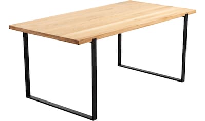 Esstisch »Erin«, Tischplatte aus FSC zertifiziertes Massivholz in Eiche geölt