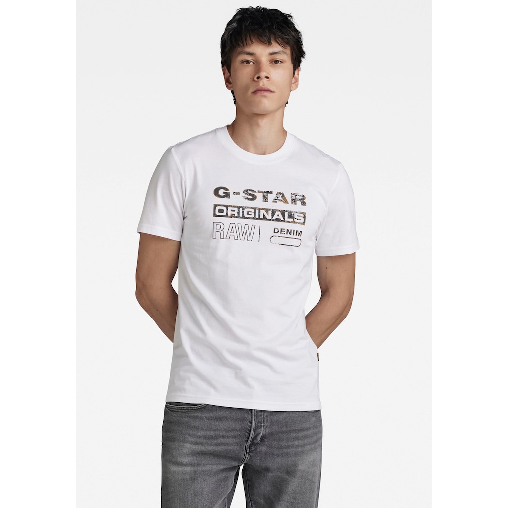 G-Star RAW T-Shirt »Distressed originals«