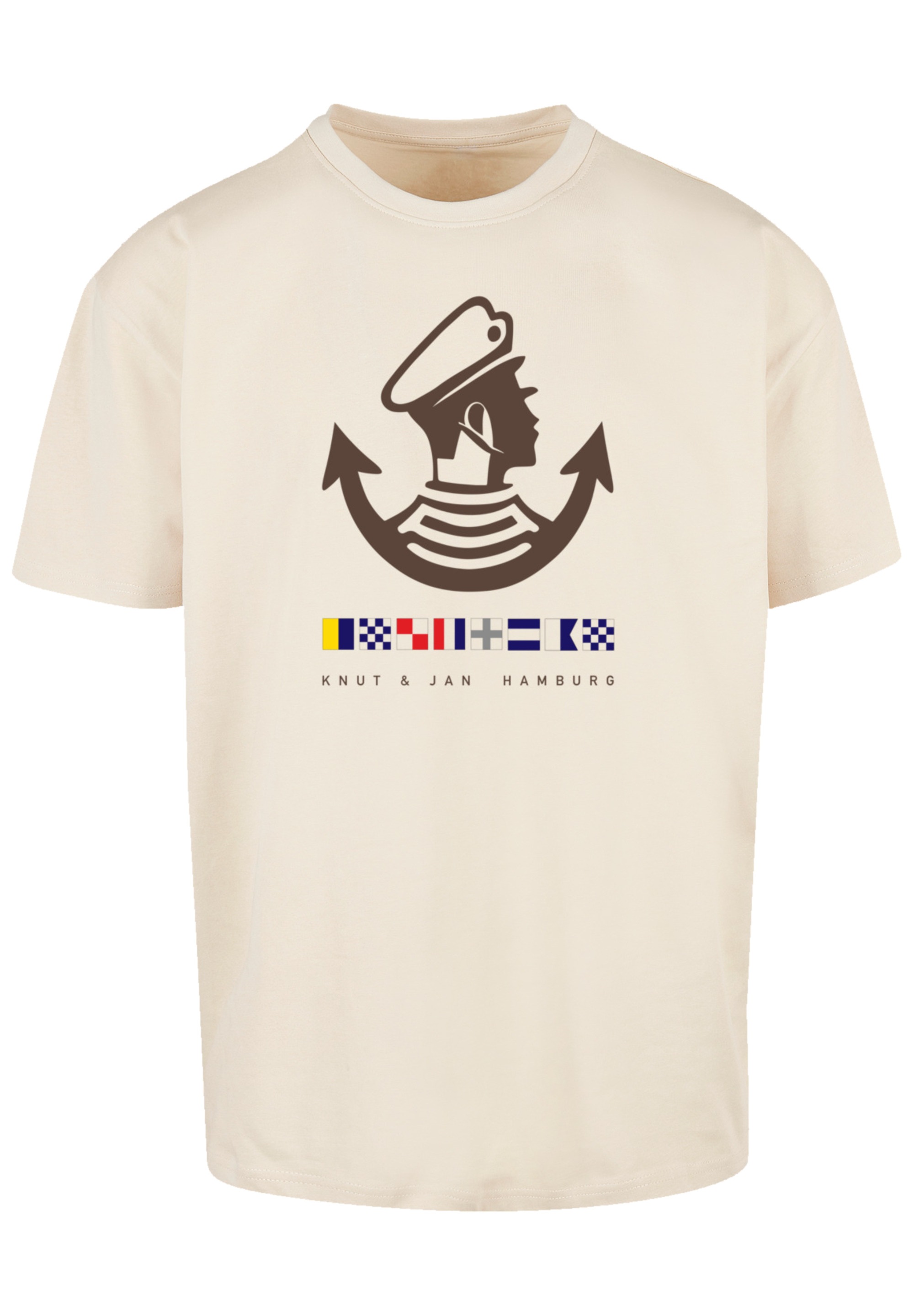 F4NT4STIC T-Shirt »Knut & Jan Hamburg Logo«, Print