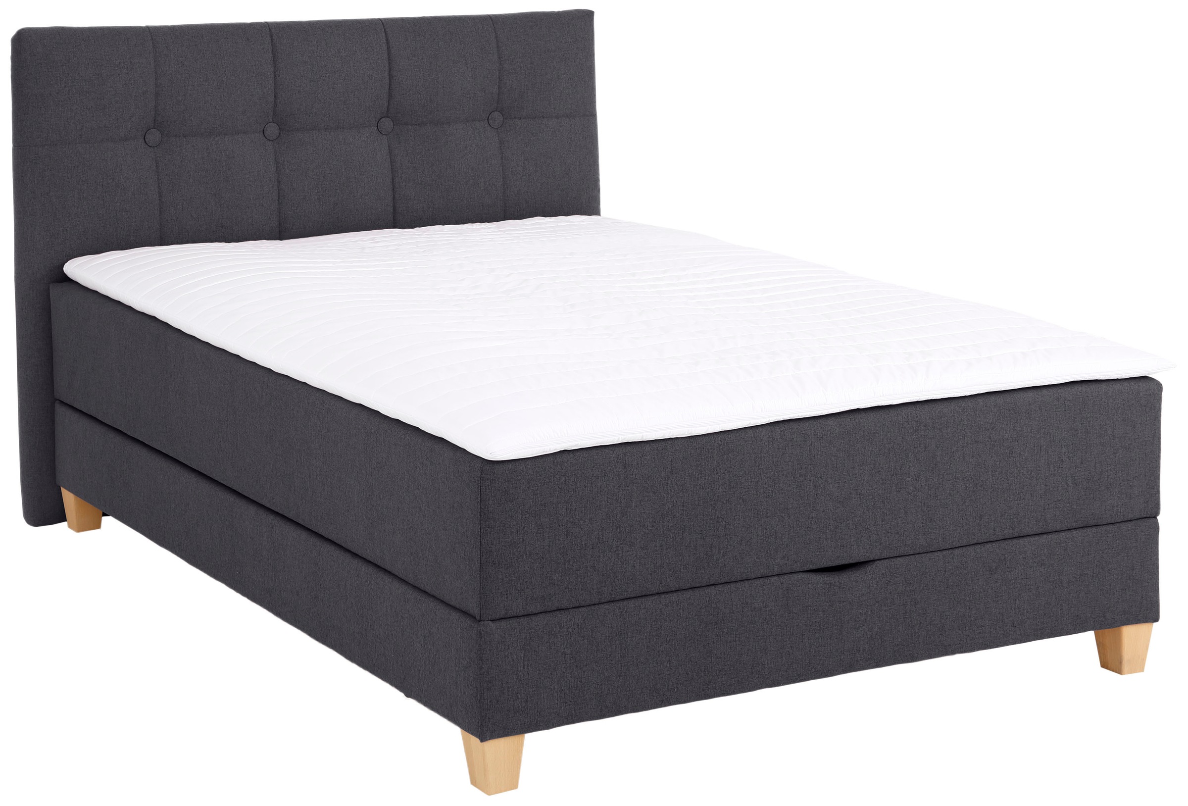 Home affaire Boxbett »Lonrai«, in H2,H3 & H4 und XXL - Überlänge 220cm wählbar, inkl. Topper