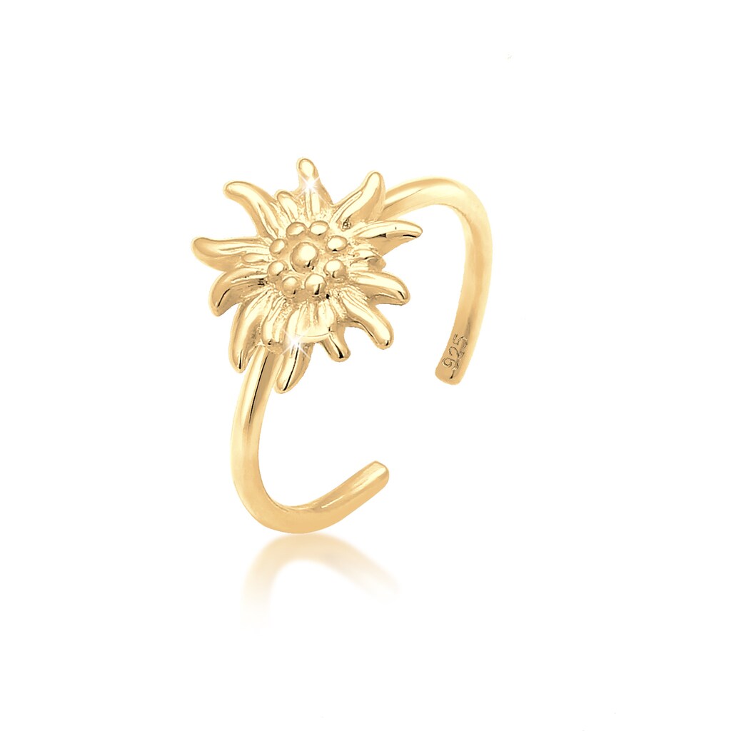 Elli Fingerring »Edelweiss Trachten Verstellbar 925 Silber«