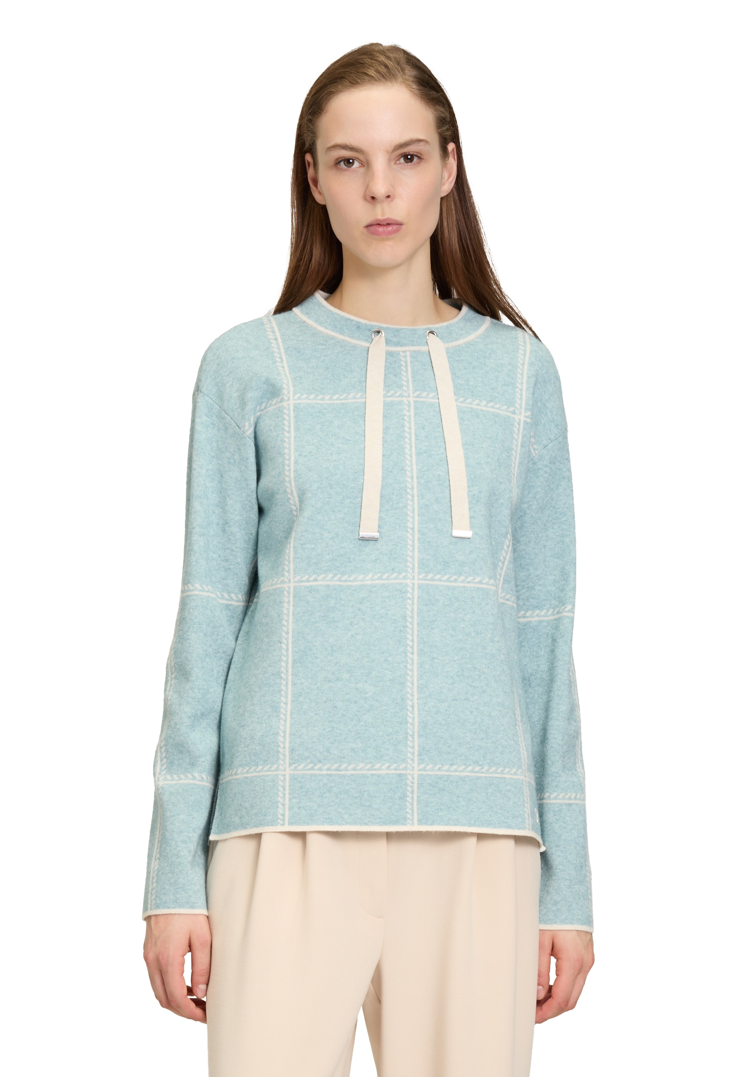 Betty Barclay Strickpullover "Betty Barclay Damen Strickpullover kariert", günstig online kaufen