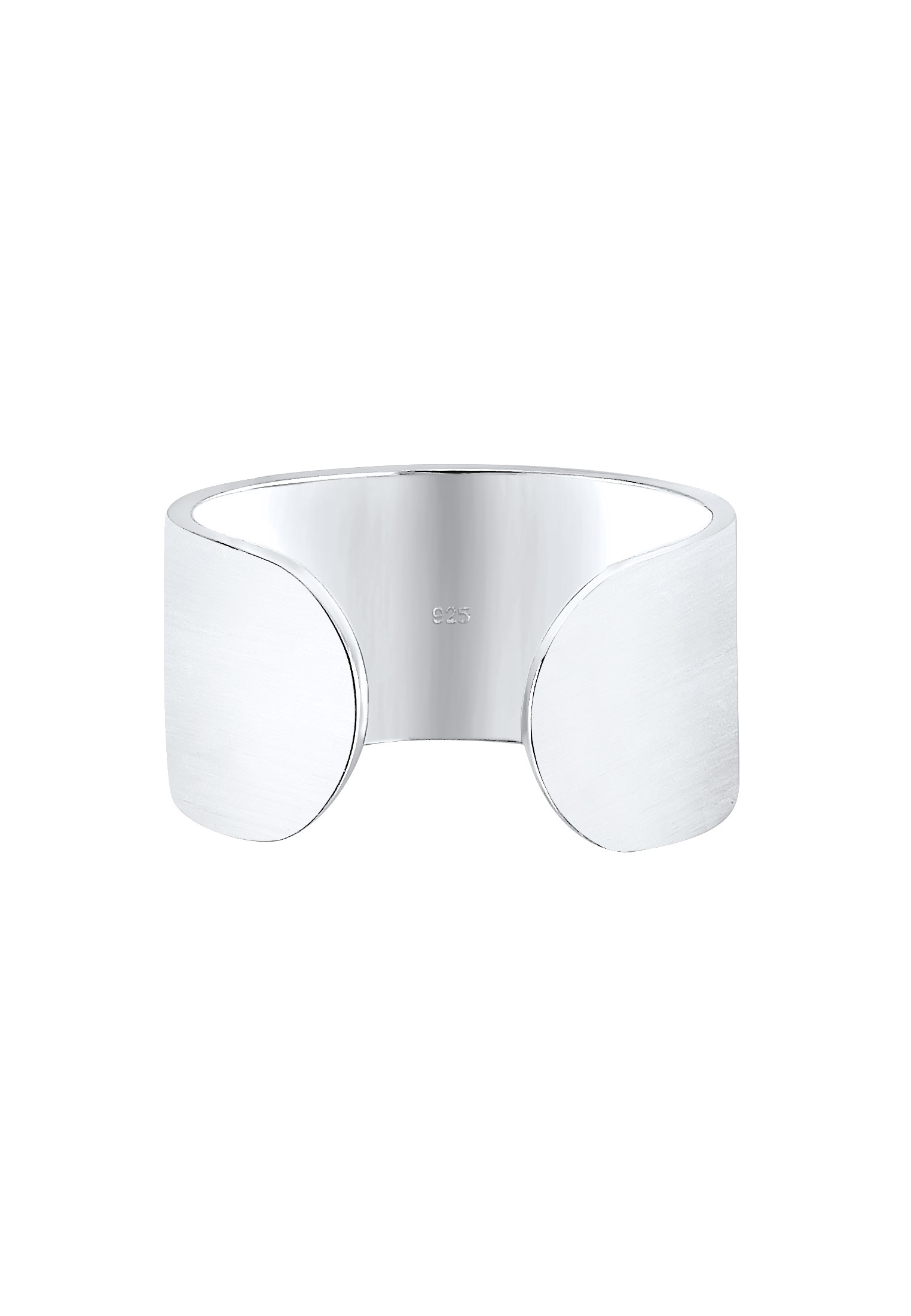 Elli Fingerring »Bandring Offen Matt Verstellbar 925 Sterling Silver«