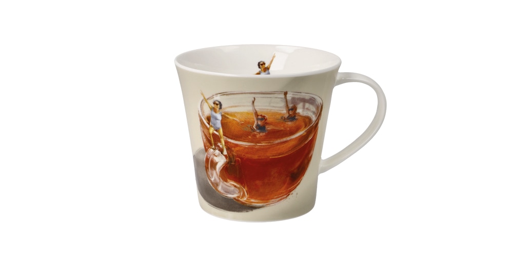 Goebel Tasse "Daria Rosso - Tea Gym" Füllmenge 0,35l