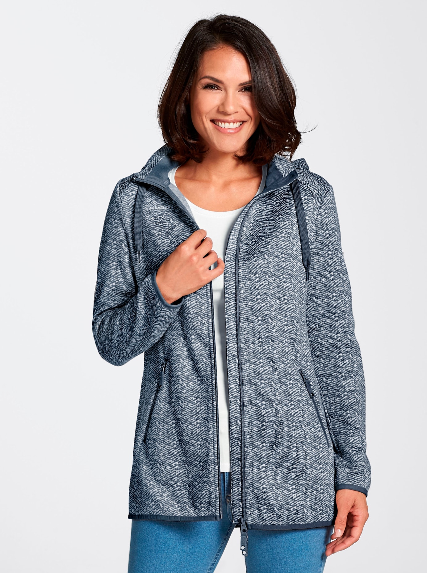 Casual Looks Kapuzenfleecejacke