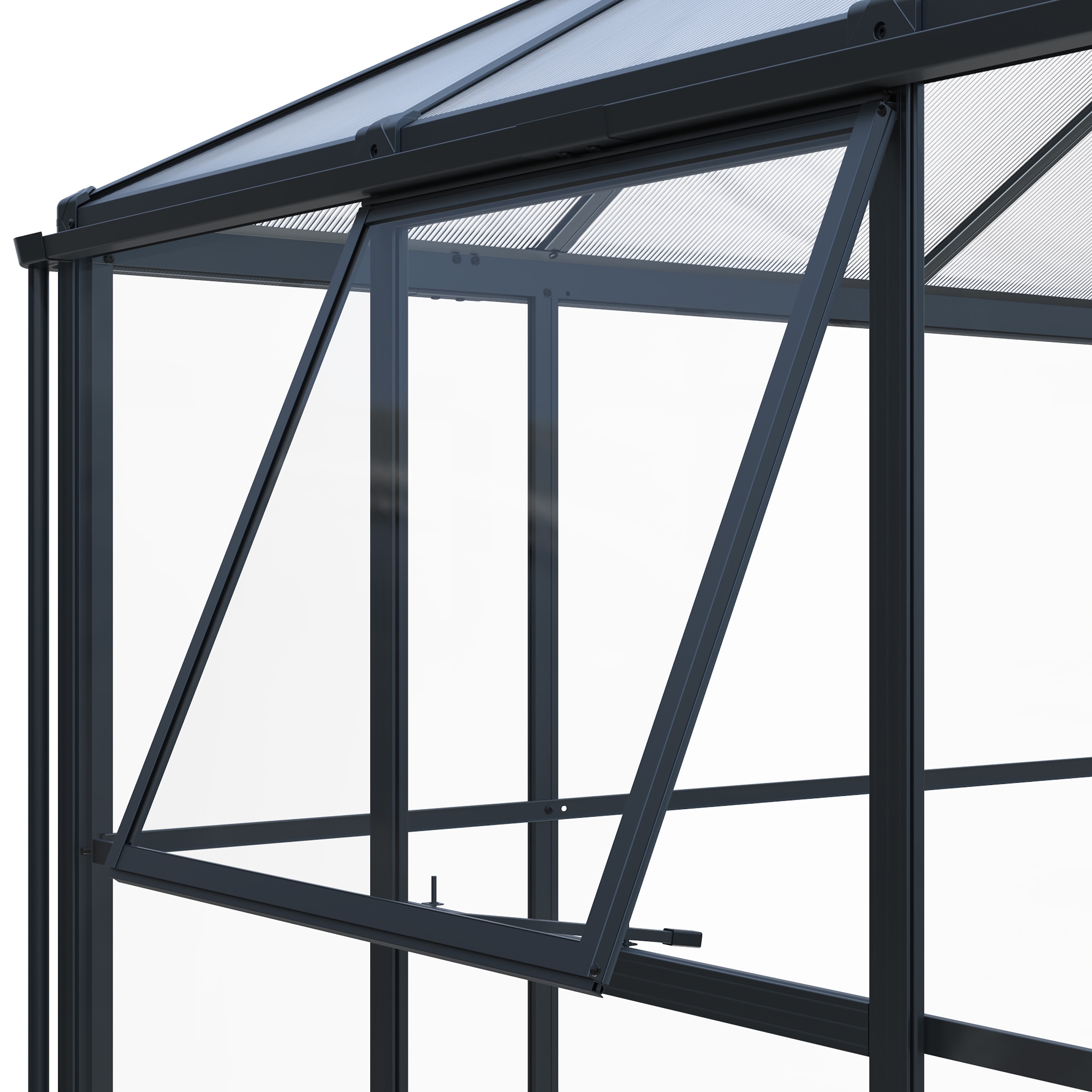 WESTMANN Gewächshaus »Suprema XL Schwarz« 284x421x262cm