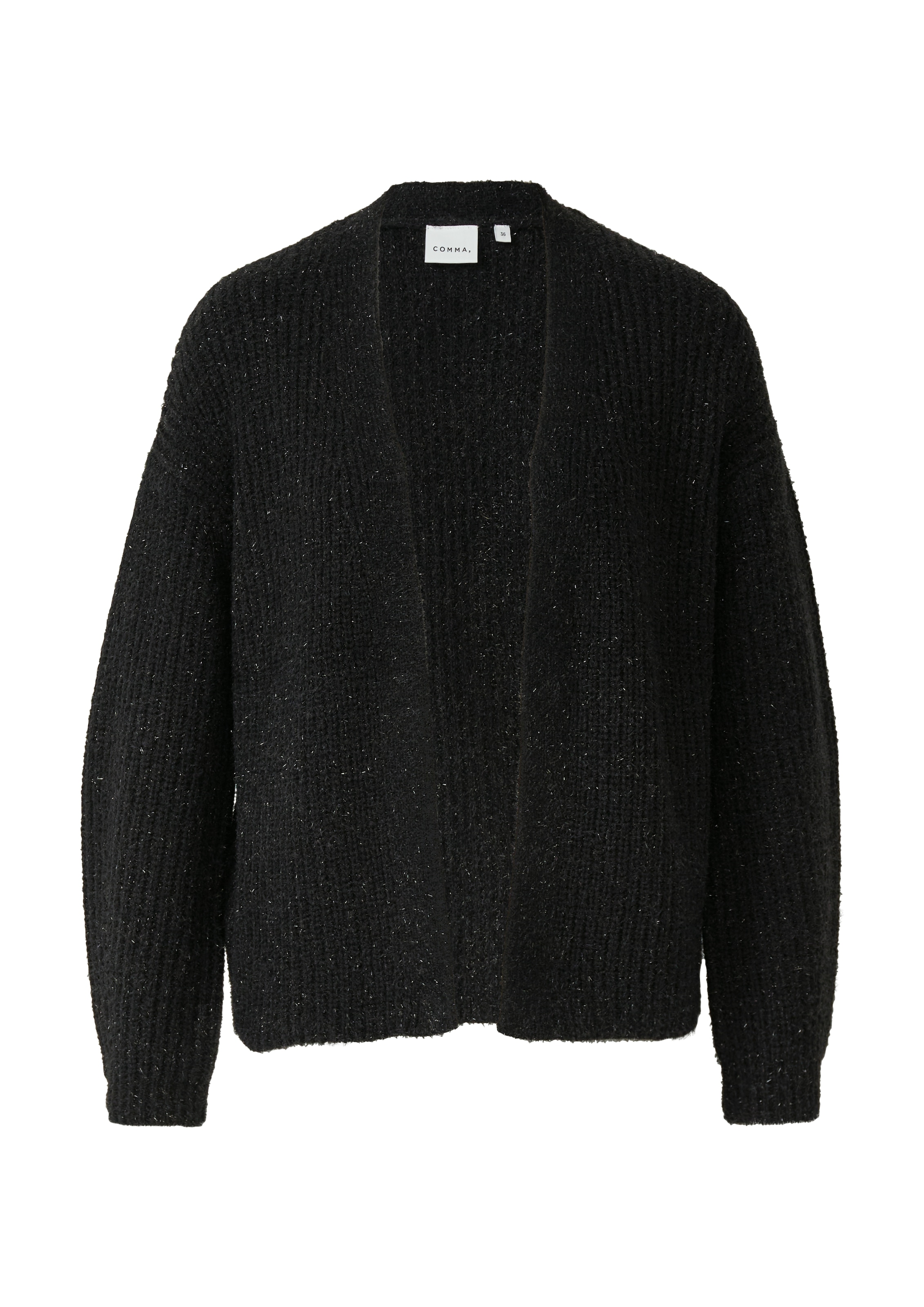Comma Strickjacke , mit Glitzerfäden, ohne Verschluss
