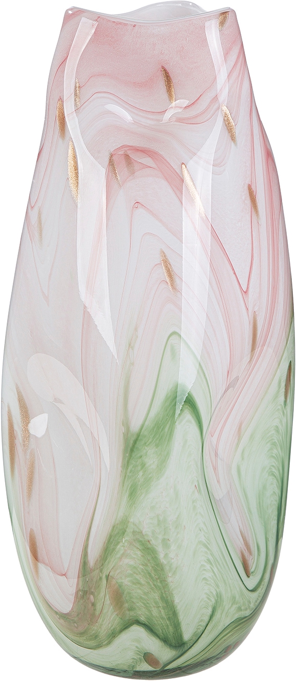 GILDE Tischvase »Vase Antanarivo rosa H. 43 cm« Dekovase, Glas, Antanarivo, Tischdekoration, Trenddeko, Designvase