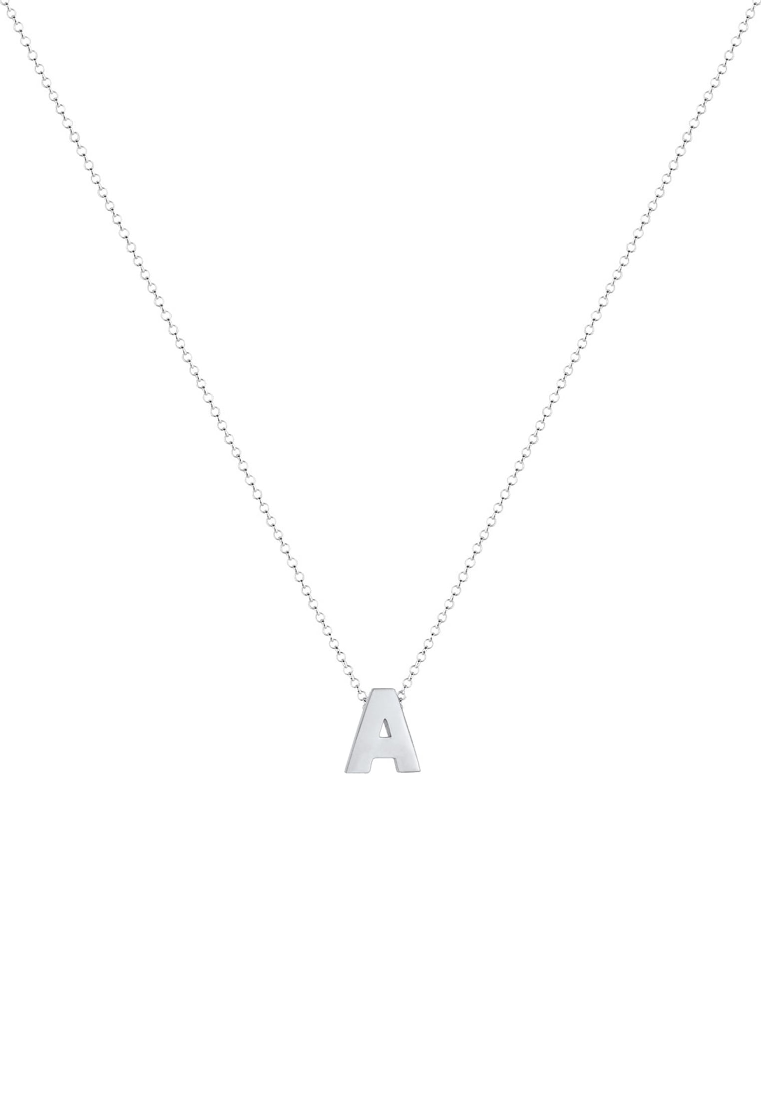 Elli Kette mit Anhänger »Buchstabe A Initialen 925 Sterling Silber«