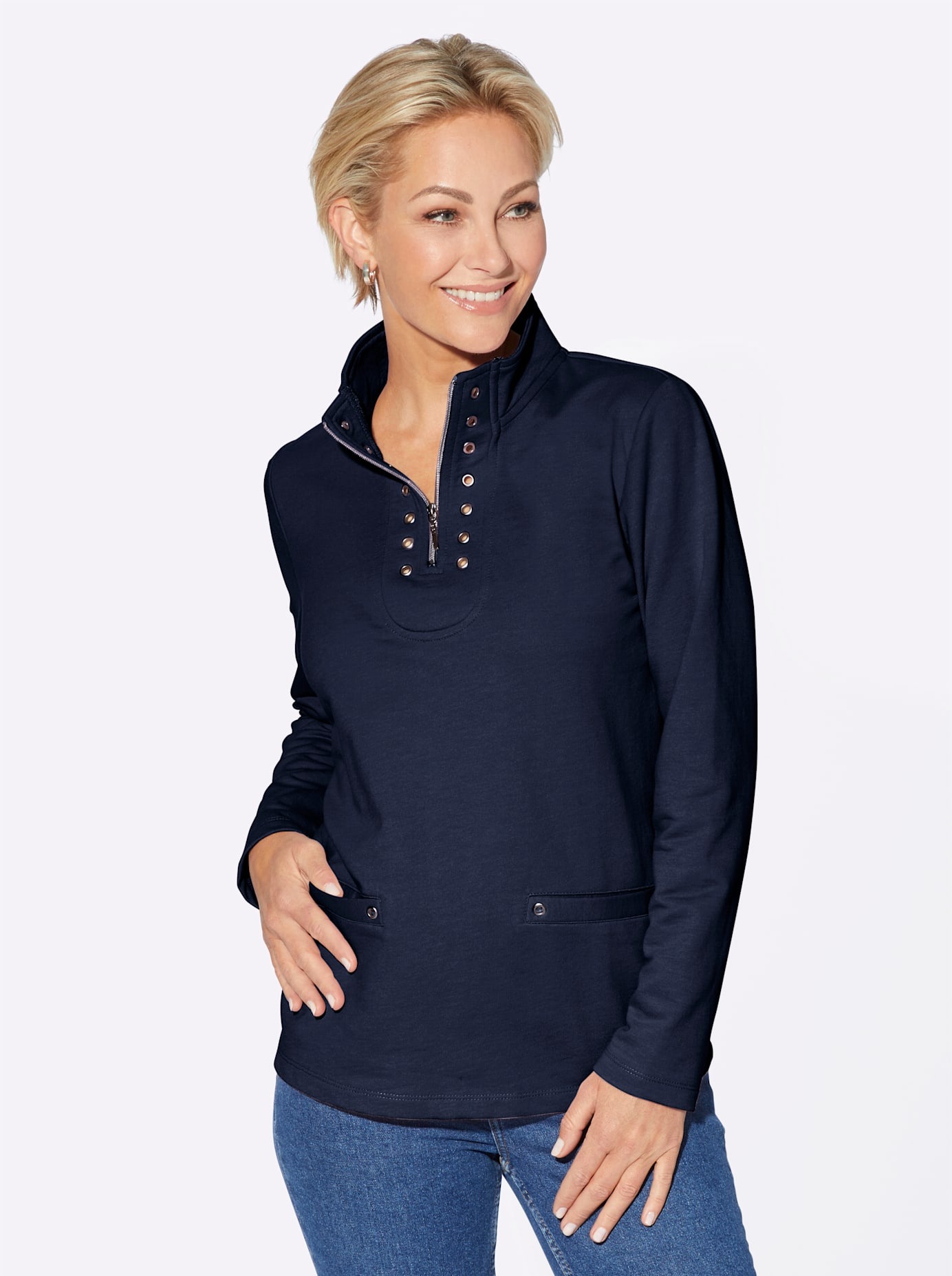 Casual Looks Langarmshirt "Shirt" 1 Stk. tlg. günstig online kaufen