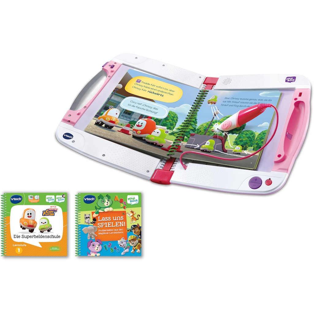 Vtech® Kindercomputer »MagiBook v2, pink, Interaktives Lernbuchsystem,«