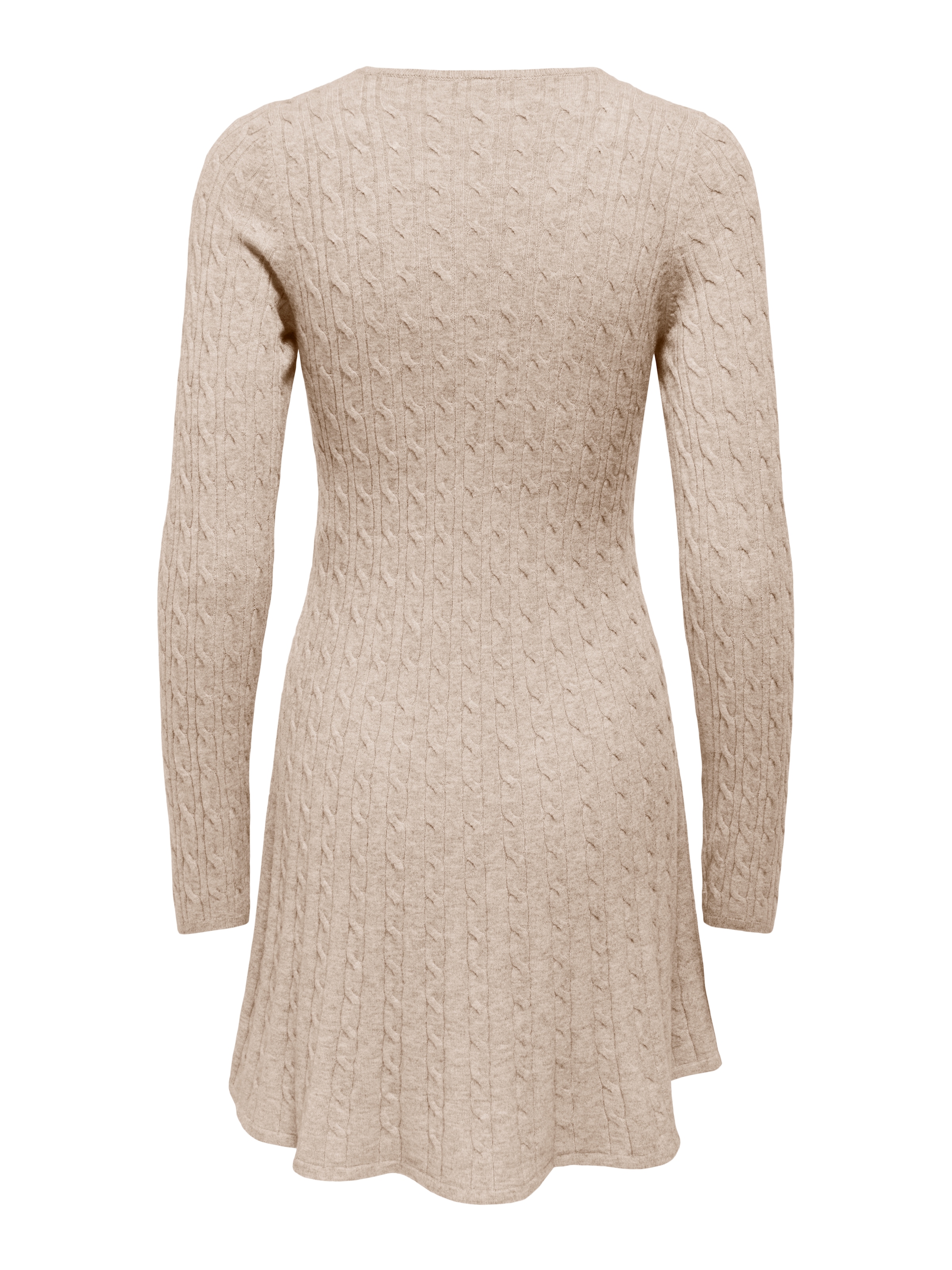 ONLY Strickkleid »ONLIBI LS O-NECK CABLE DRESS CC KNT« Viskosemischung, regular fit