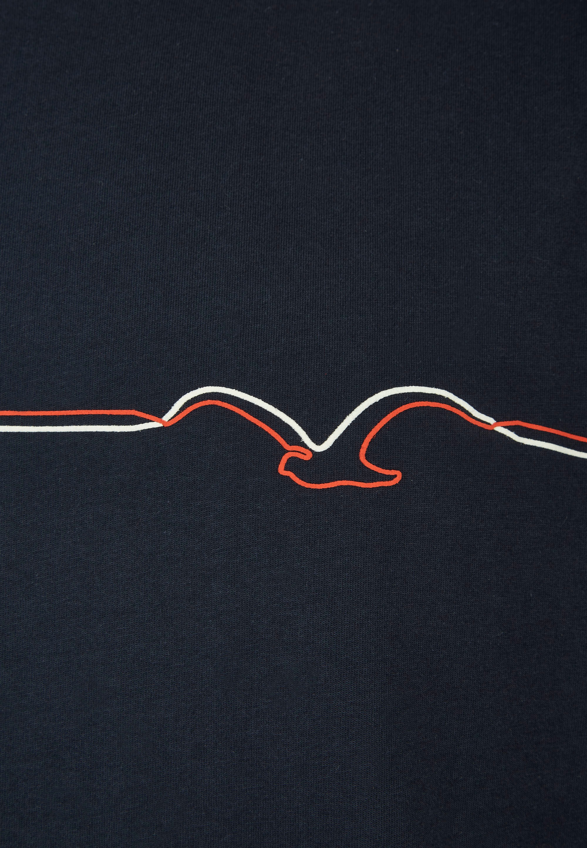 Cleptomanicx T-Shirt »Möwe Pufflines«, mit trendigem Frontprint