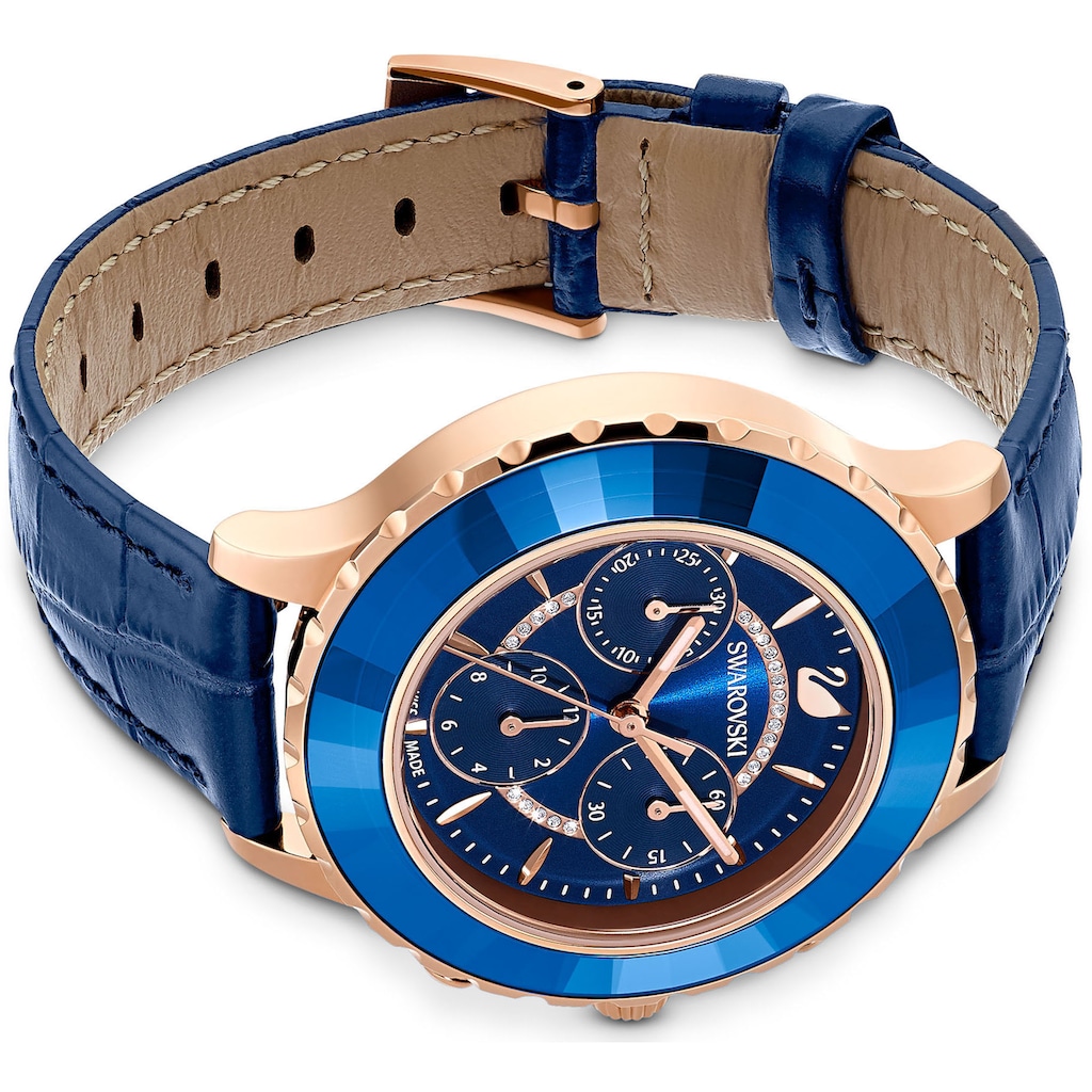 Damenmode Uhren Swarovski Chronograph »Octea Lux Chrono, 5563480« blau
