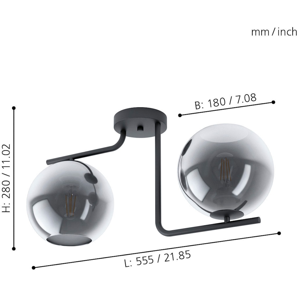 EGLO Deckenleuchte »MAROJALES«, 2 flammig-flammig