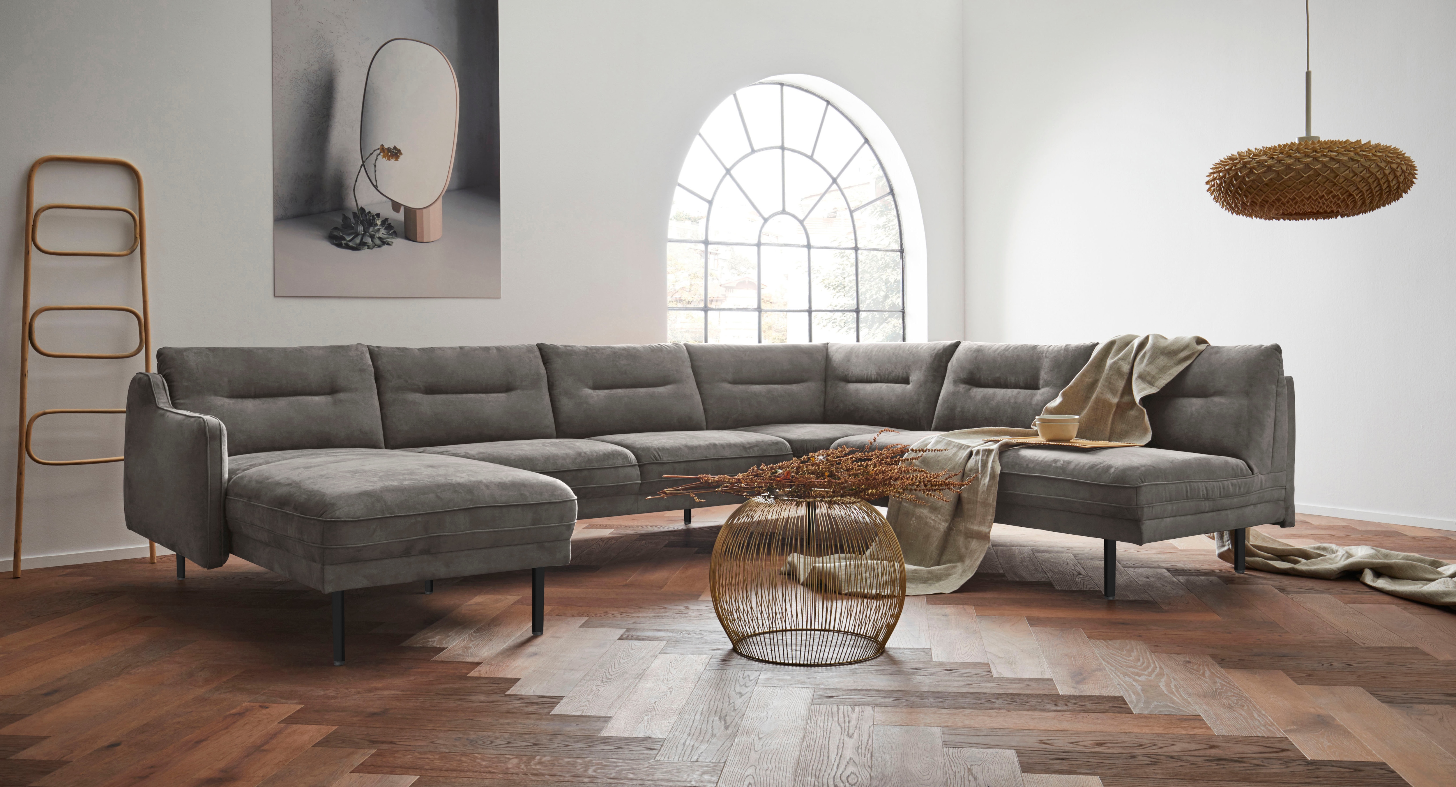 OTTO home Wohnlandschaft "Nordfyn U-Form" edles Design in 3 Bezugsqualitäten