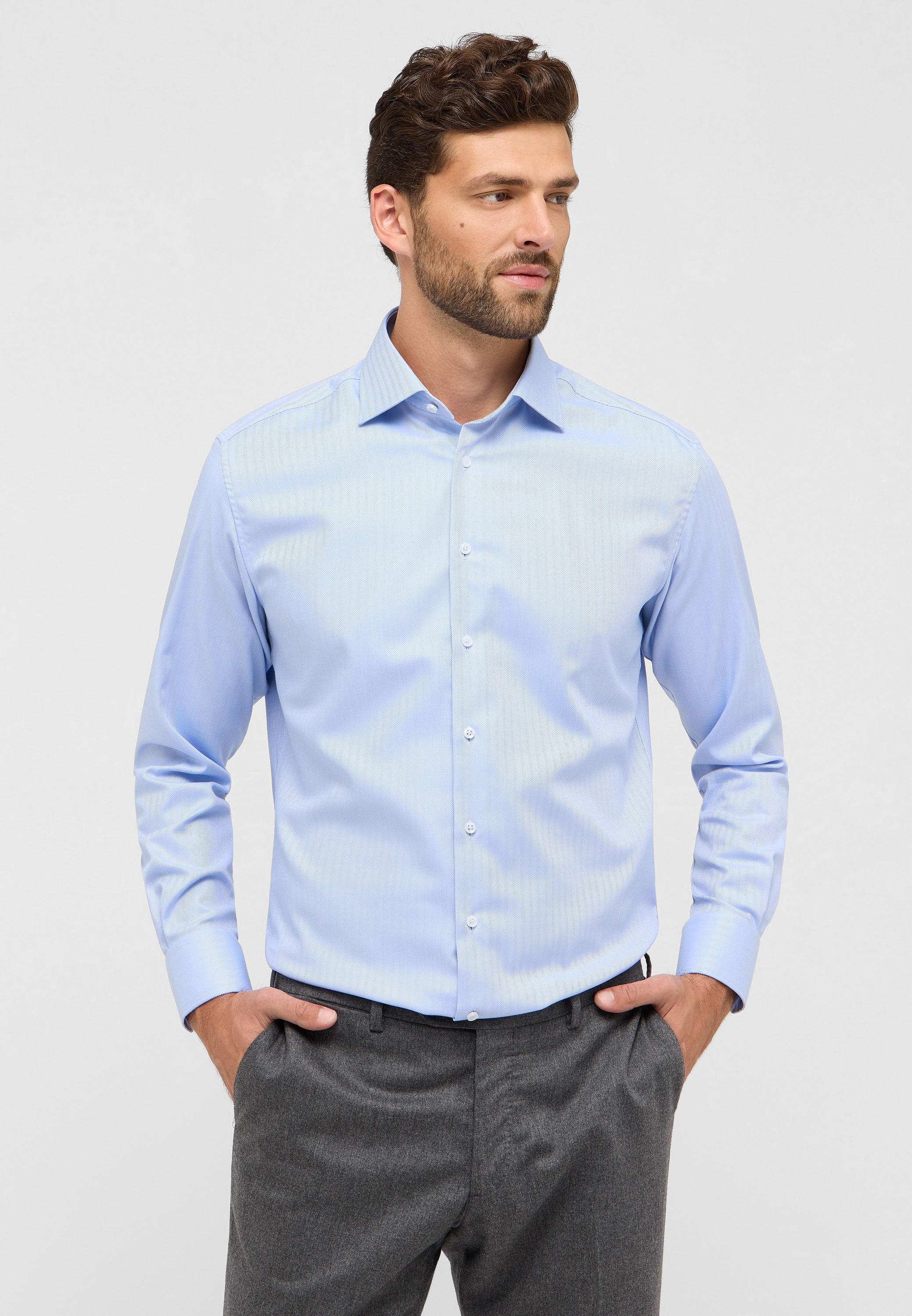 Eterna Langarmhemd "MODERN FIT", NON IRON (bügelfrei) günstig online kaufen