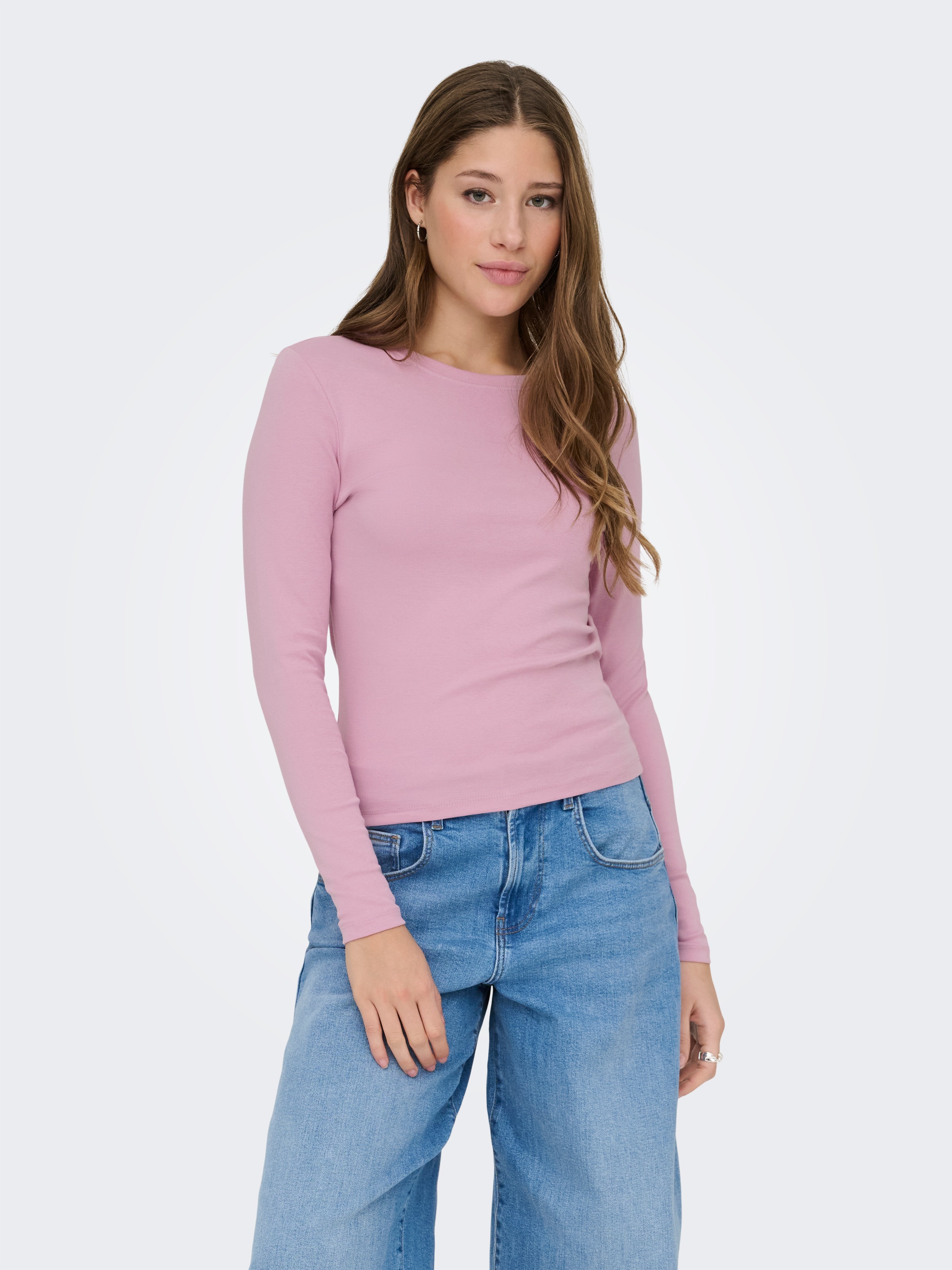 ONLY Langarmshirt »ONLRILEY O-NECK L/S TOP JRS«