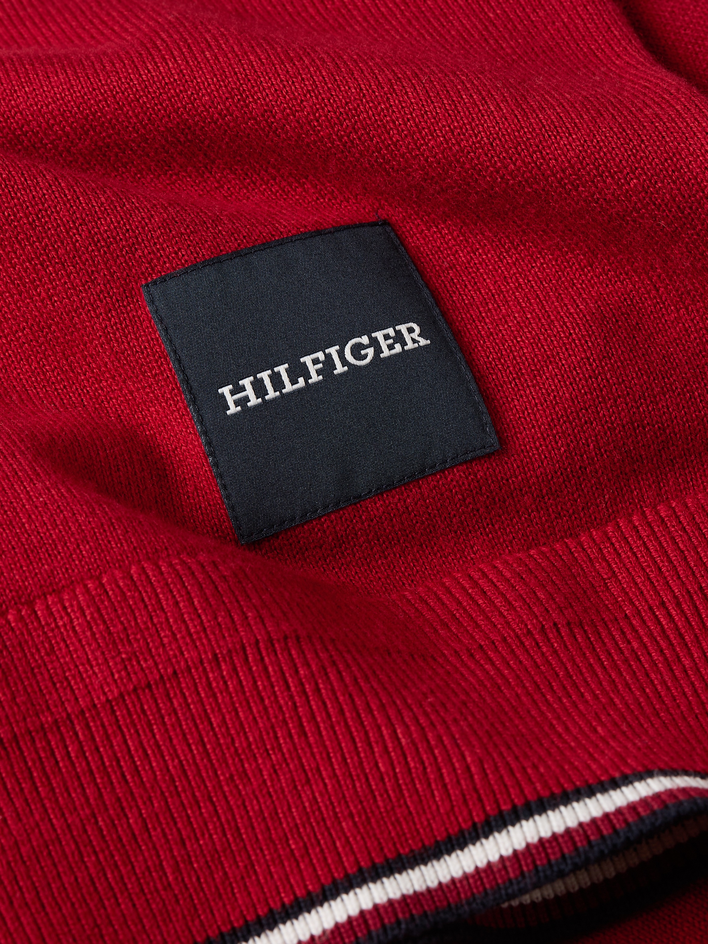 Tommy Hilfiger | Strickpullover BAUR kaufen CREW NECK« ▷ GS TIPPED »MONOTYPE