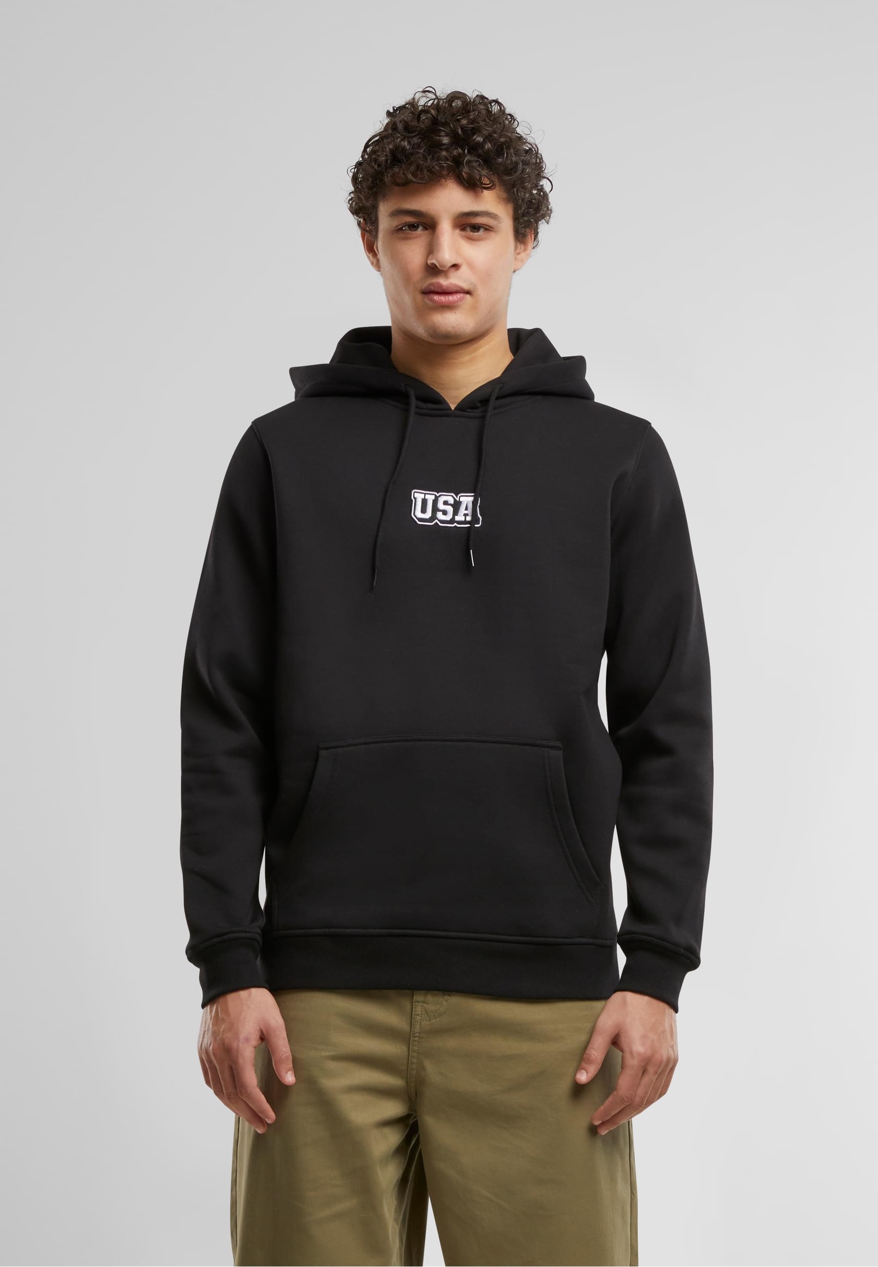 MisterTee Kapuzensweatshirt »MisterTee USA College Wording Patch Hoody«, (1 tlg.)