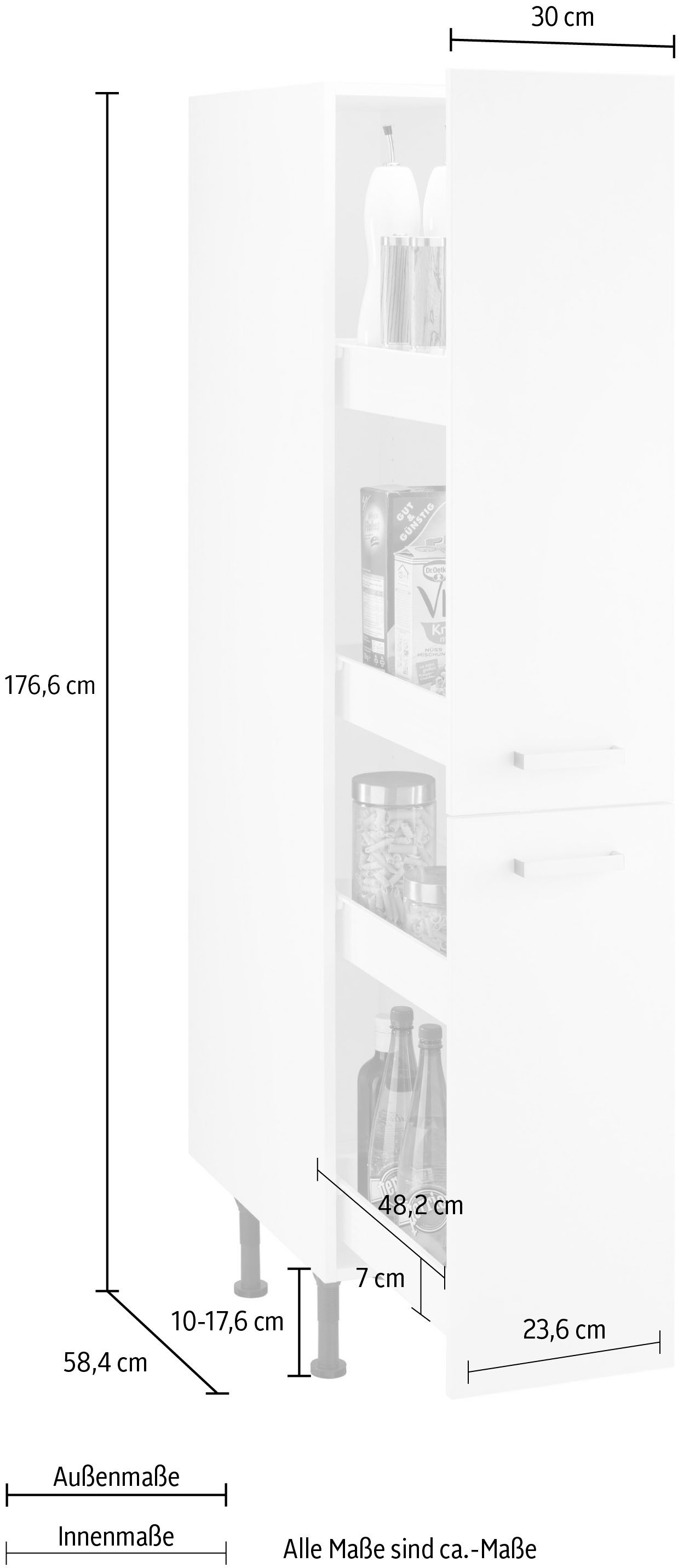 OPTIFIT Apothekerschrank »Parma«, Breite 30 cm bestellen | BAUR