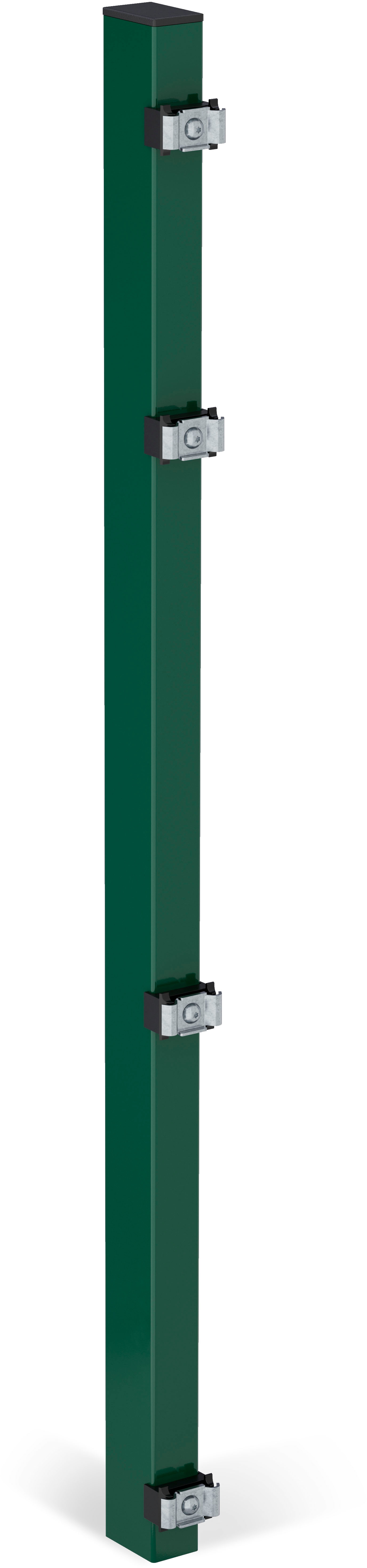 Alberts "60x40 mm für Doppelstabmattenzaun" 107,5 cm, zur Befestigung mit Einschlag-Bodenhülse oder Pfostenträger