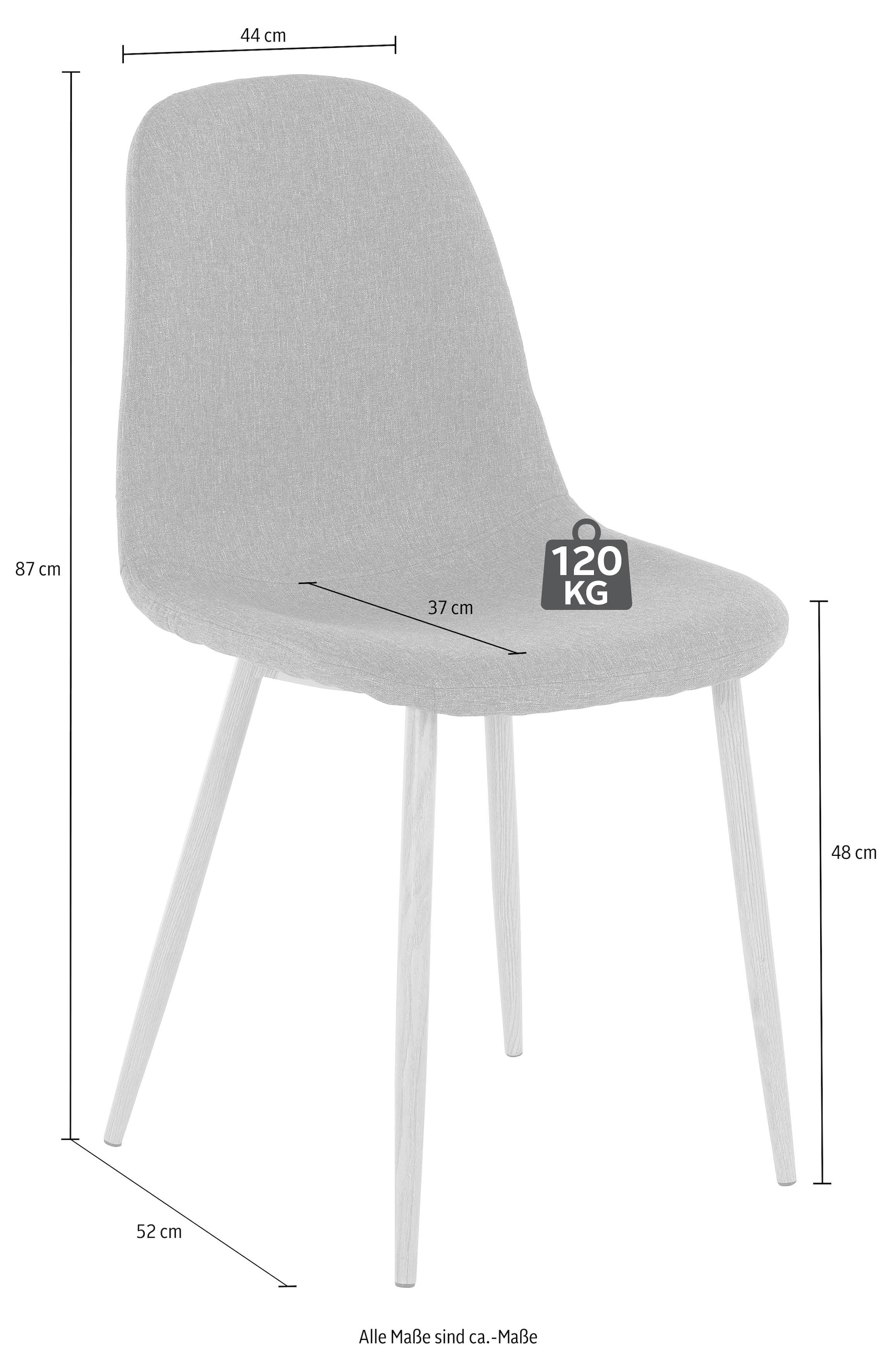 Glastisch 5 Stühlen tlg.), INOSIGN (Webstoff) mit Essgruppe BAUR 4 | bestellen (Set, »Miller«,