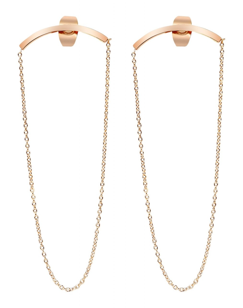 Adelia´s Paar Ohrhänger »Damen Ohrstecker aus poliertem Edelstahl«