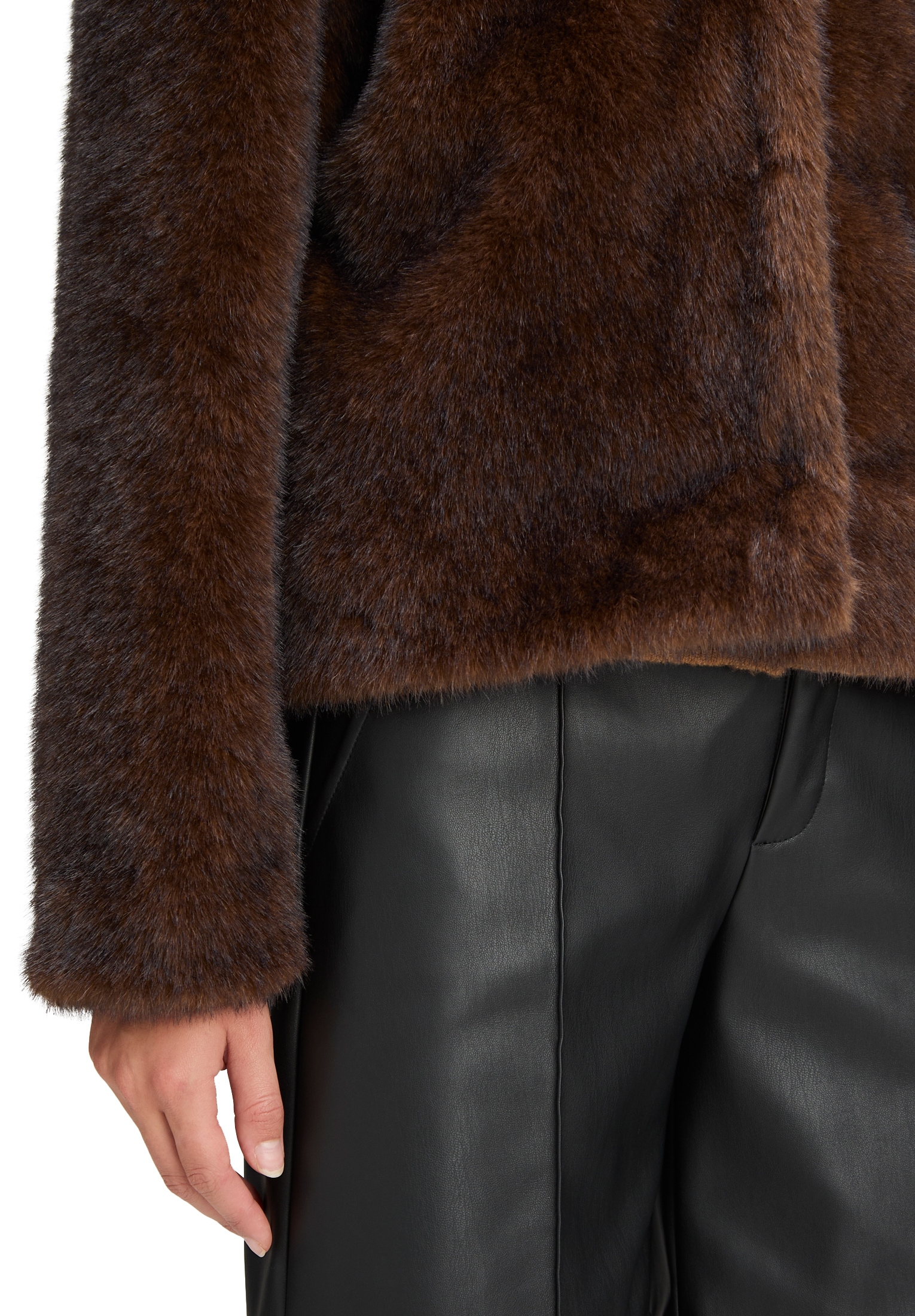 Cartoon Fellimitatjacke »Damen Kunstfell-Jacke mit Eingrifftaschen«