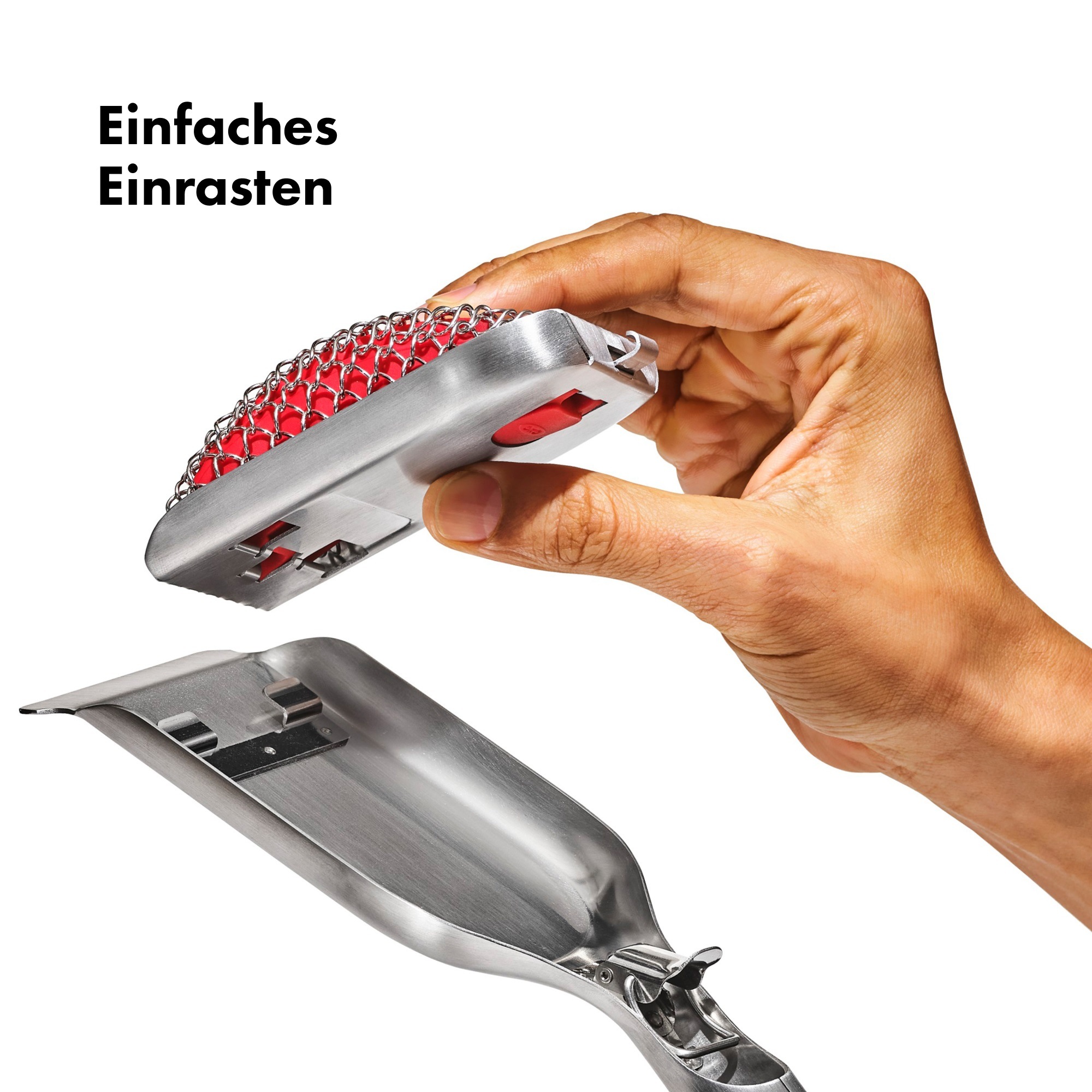 OXO Good Grips Ersatzbürste »Austauschkopf für borstenloses Grillbürste« 1 Stk. aus Edelstahl | Silikon