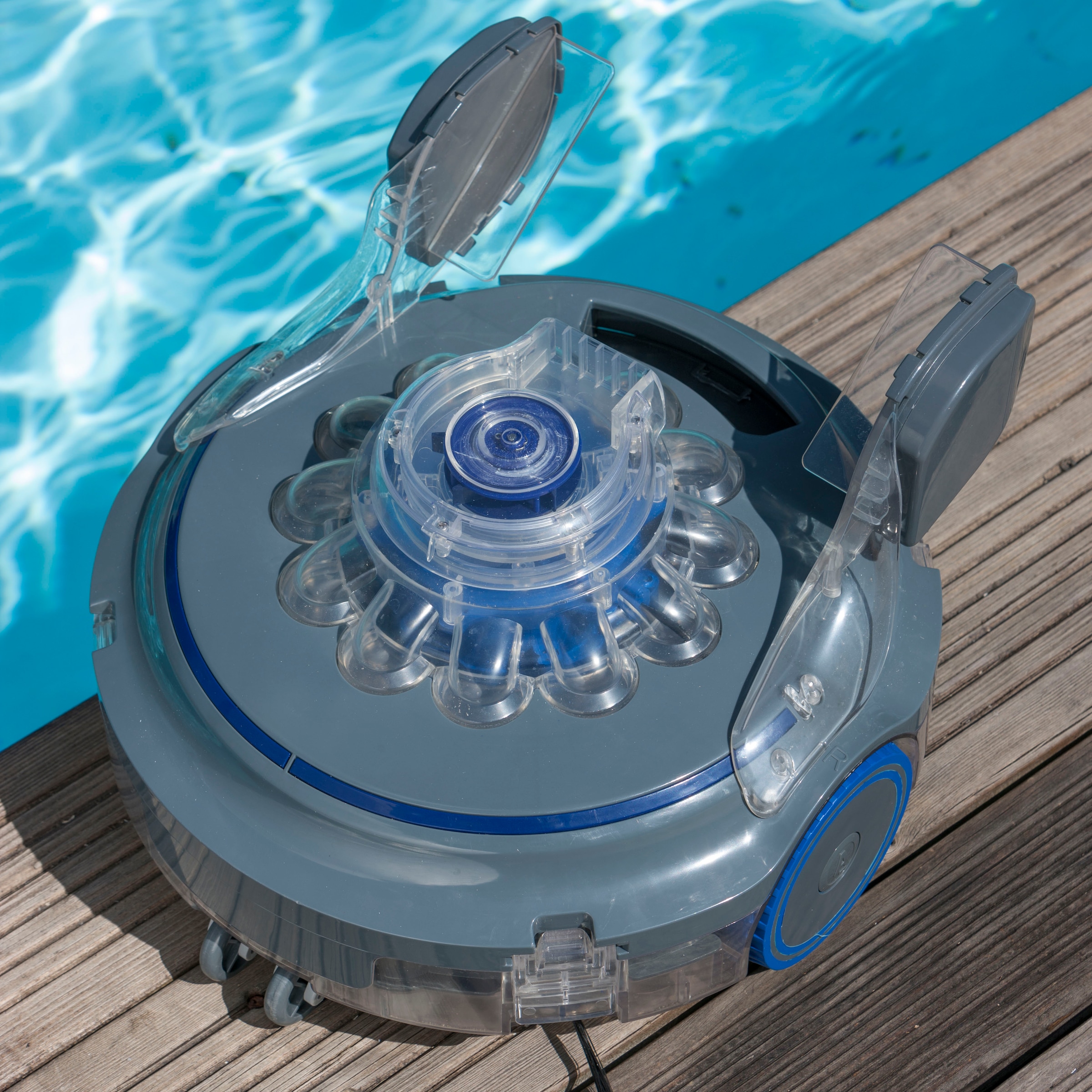 Gre Poolroboter »»Wet Runner Xpert««, (Set), Batteriebetriebener Poolreiniger, mit Akku