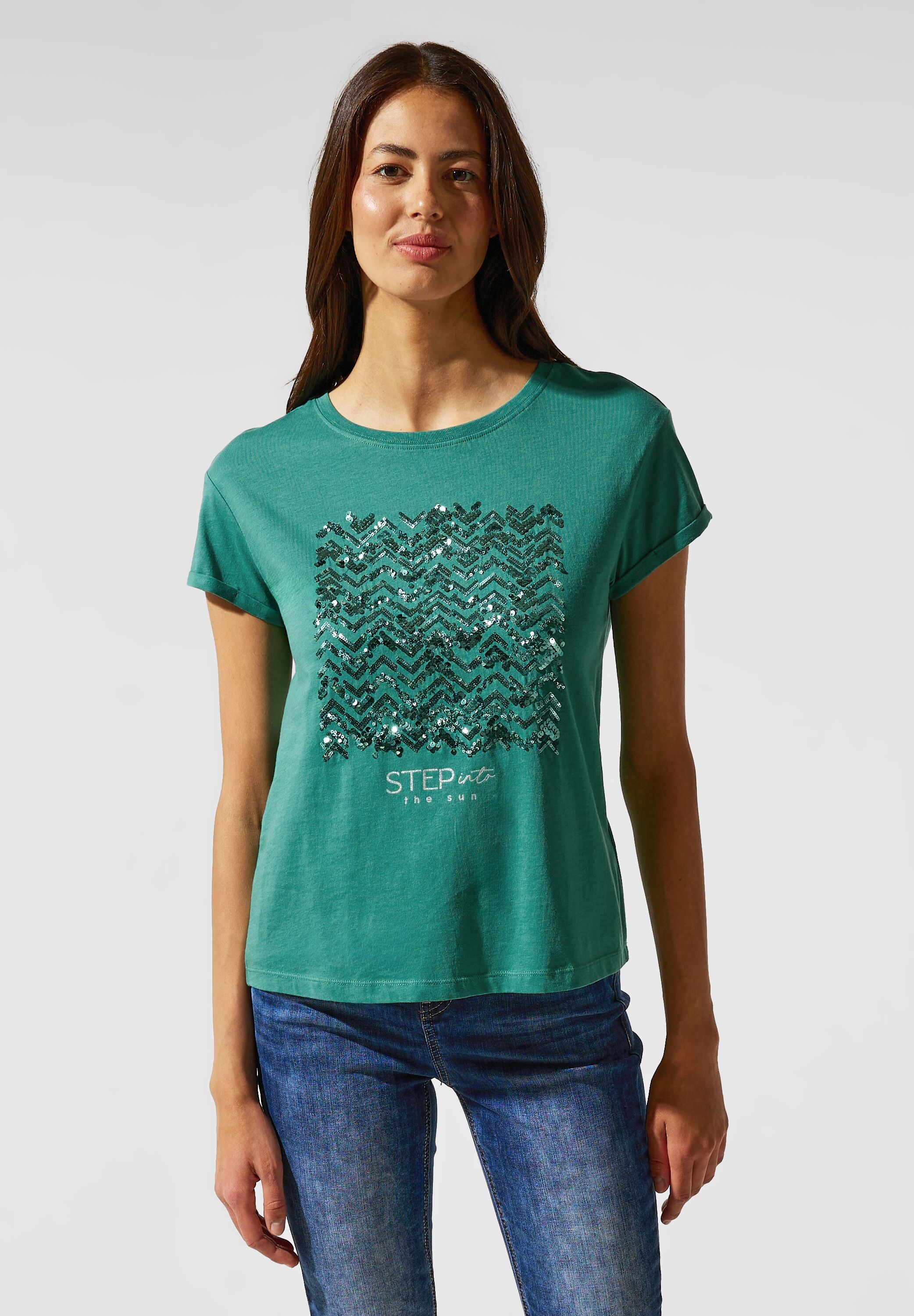 STREET ONE T-Shirt, | Unifarbe kaufen für in BAUR
